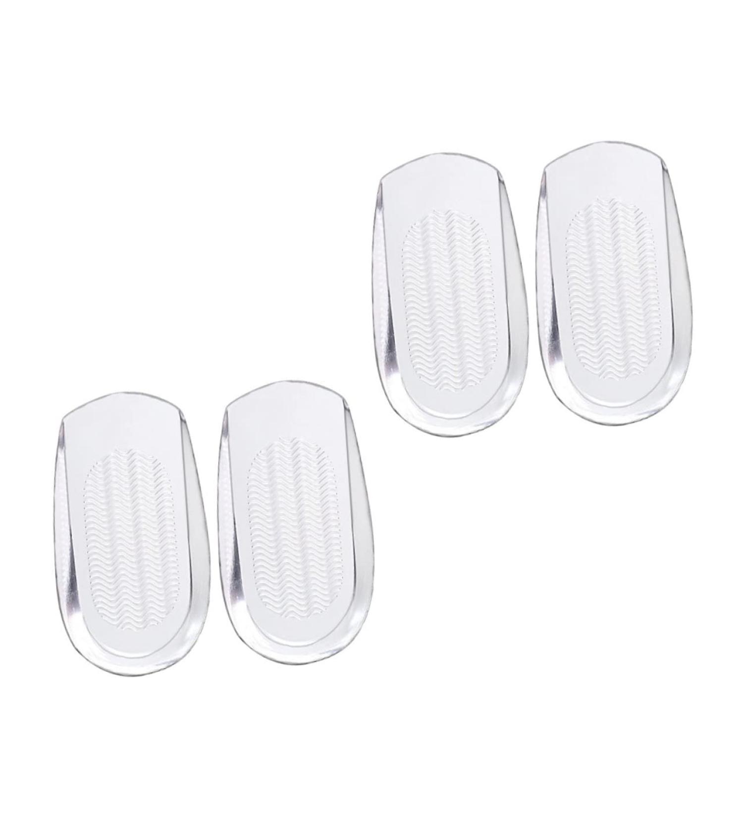 GLEAVI Heel Pads - 2 Pairs Gel Cushions for Men & Women | Anti-Wear Transparent Heel Inserts for Ultimate Comfort - 12x6.5cm - Buy Online on GoSupps.com