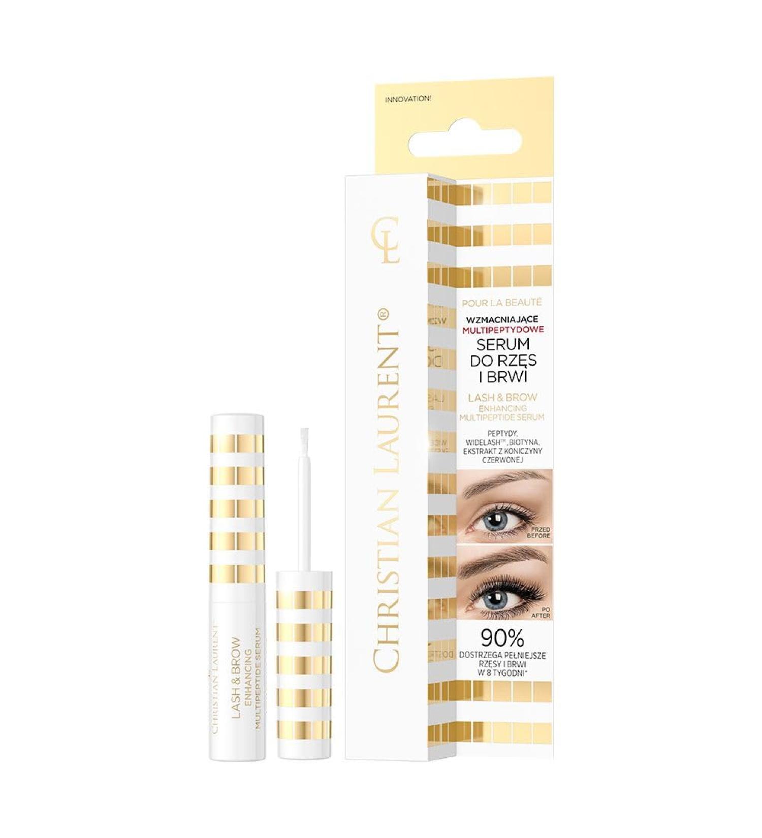 Christian Laurent Pour La Beaut Strengthens multipetid serum for eyelashes and eyebrows stimulates growth and density 4 ml - Buy Online on GoSupps.com