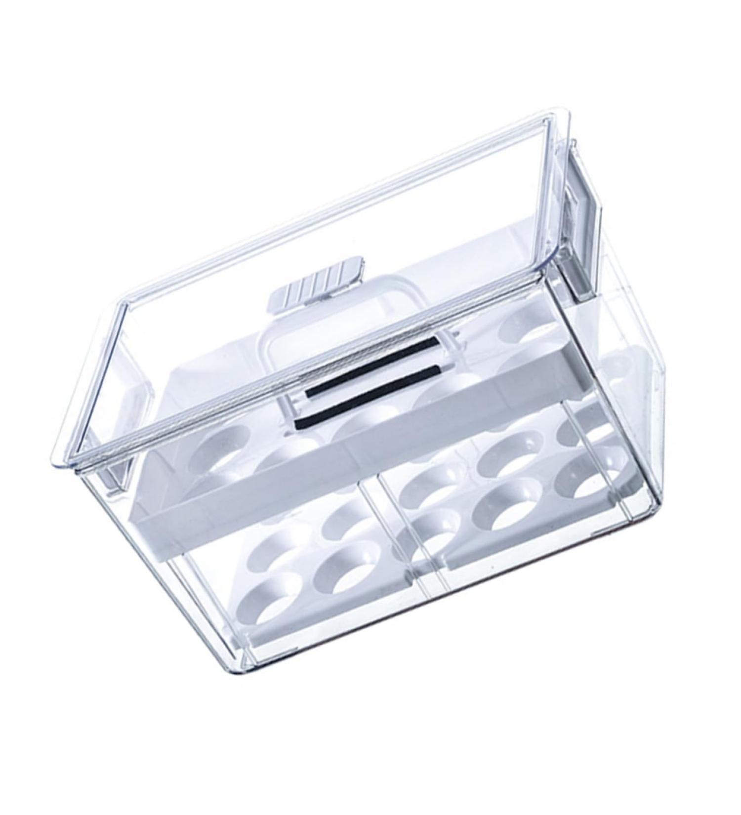 Yardenfun 1pc Egg Storage Box Eggs Food Container Refrigerator Egg Storage Organizer Stackable Tray re-usable - Buy Online on GoSupps.com