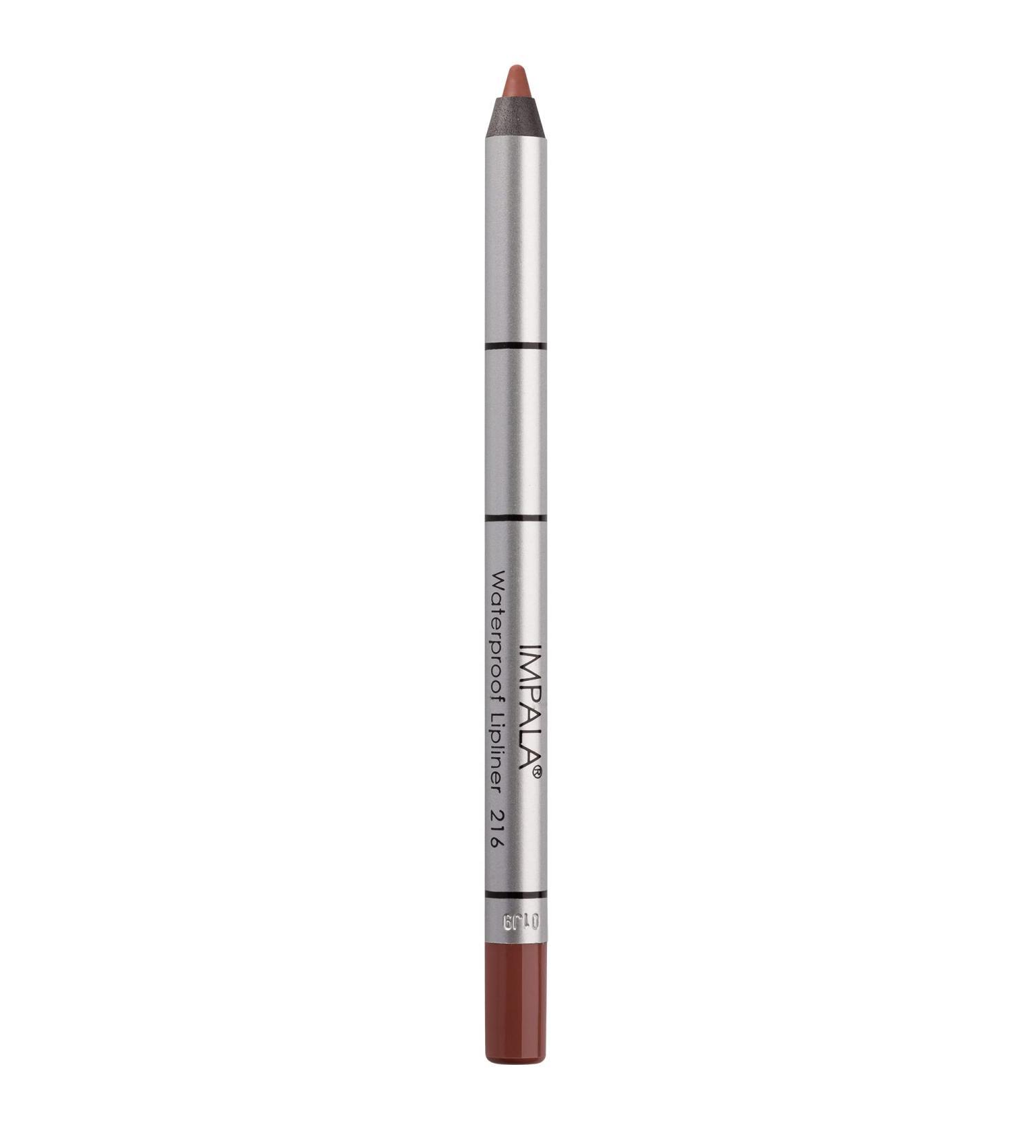 IMPALA | Creamy Waterproof Lip Pencil Cinnamon Color 216 | Permanent Lip Liner | Waterproof Lip Pencil | Long-lasting Lip Liner | Volumizing Effect 216 Canela - Buy Online on GoSupps.com
