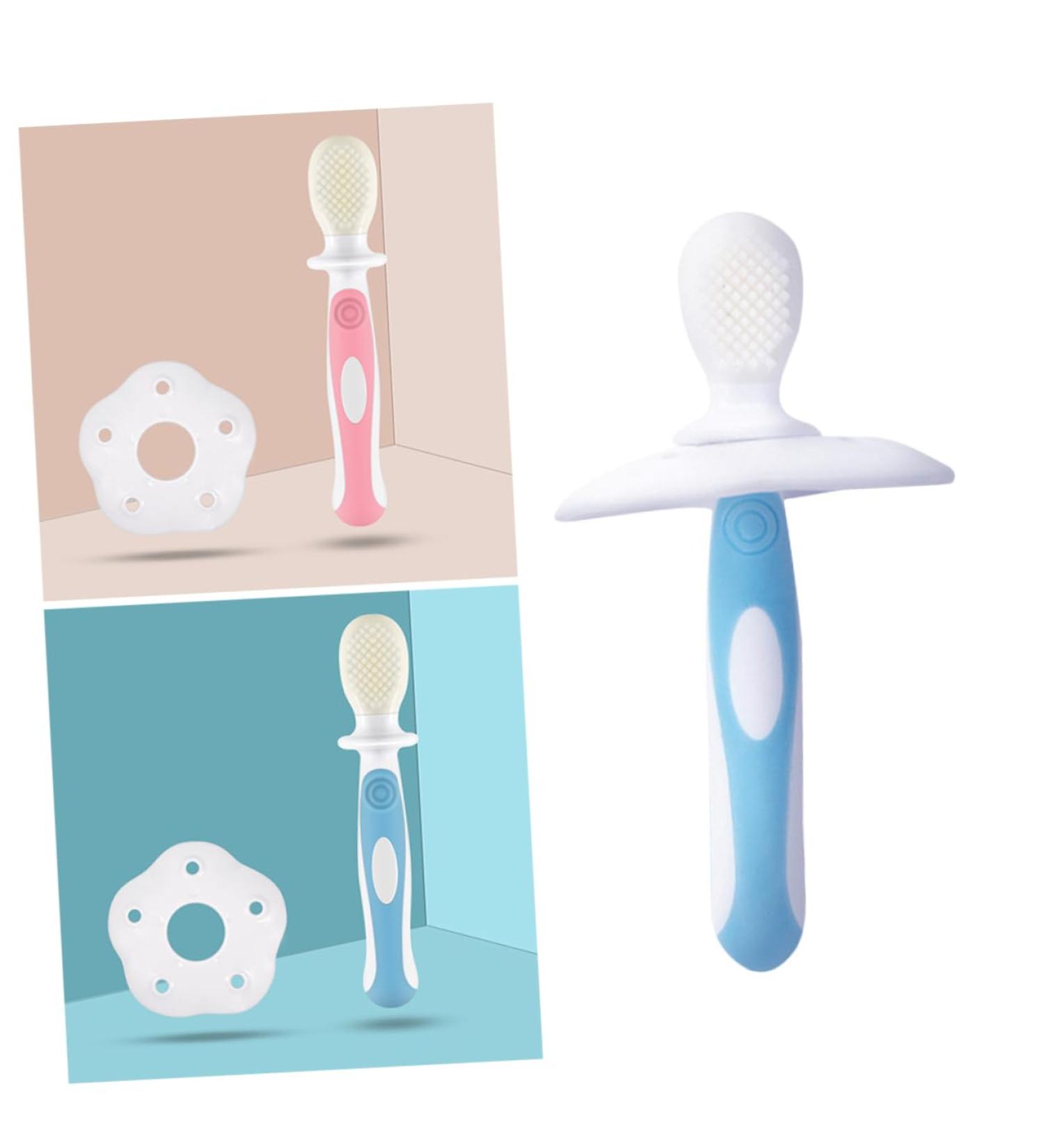 Buy Sewoart Silicone Bristle Toothbrush for Kids | Training Brush for Toddlers & Babies | Blue Children's Oral Care | International Shipping - Buy Online on GoSupps.com