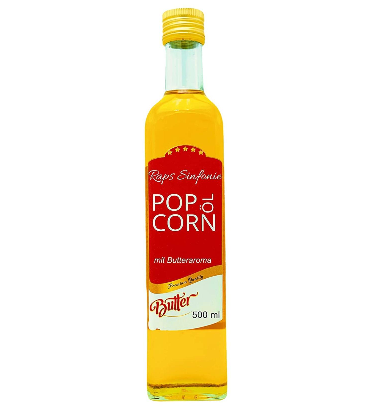 Hopser Food Fun d'huile pour pop-corn 500ml au go t fin de beurre naturel et bec verseur pratique - Buy Online on GoSupps.com