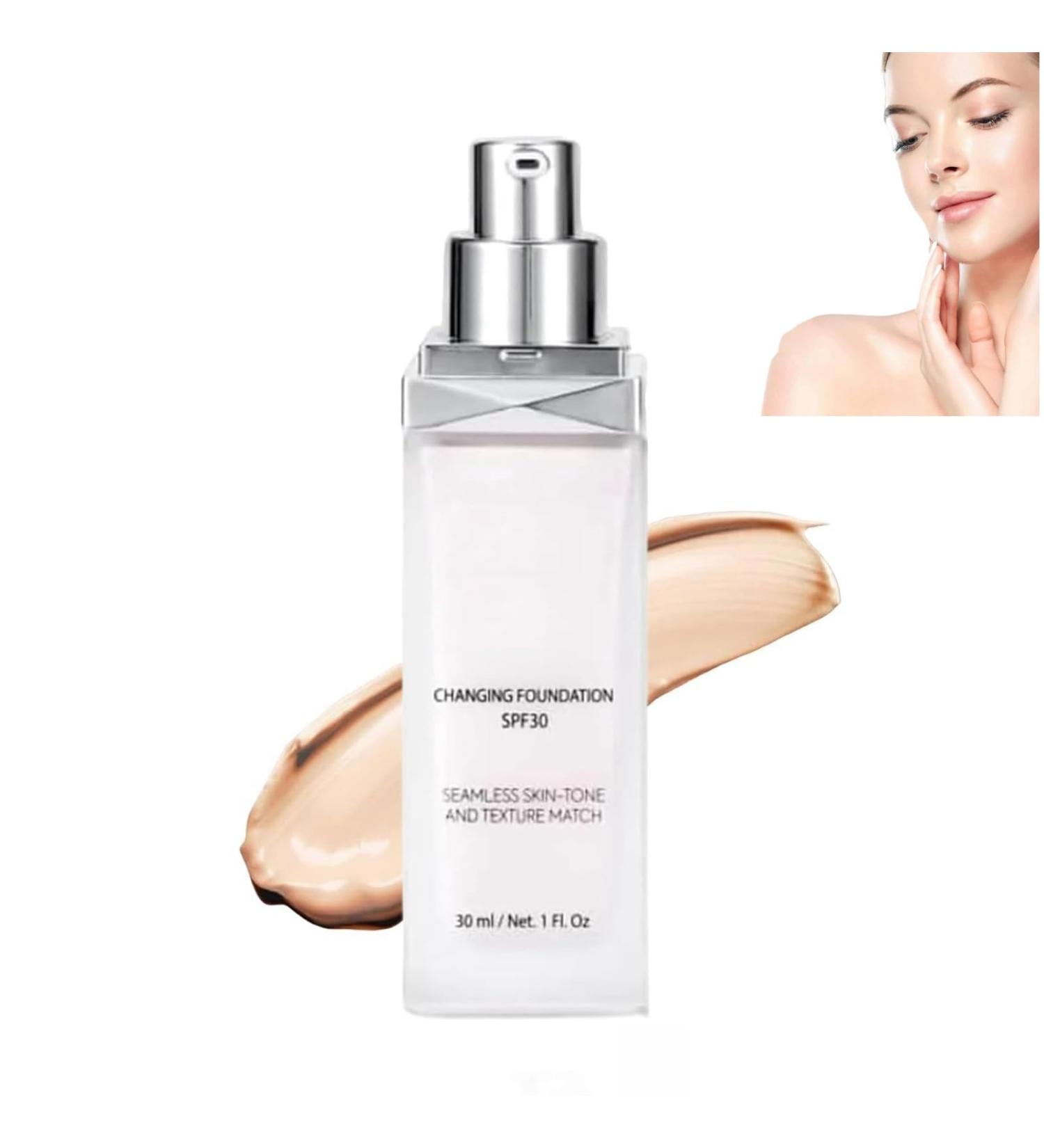 Liquid Foundation Color Changing Liquid Foundation Liquid Face Concealer Lightweight Hydrating Matte Finish - Buy Online on GoSupps.com