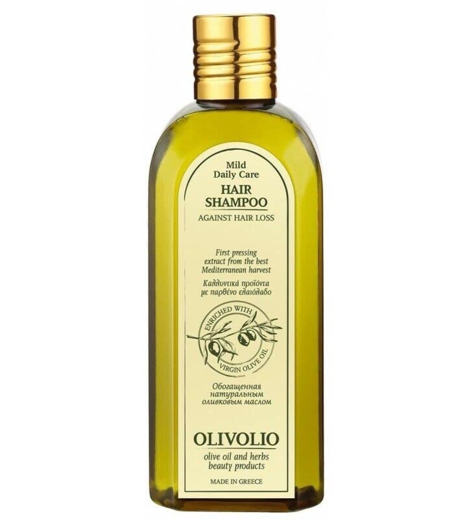 Olivolio Anti-hair loss shampoo with 100% organic olive oil and 84% natural ingredients - 200 ml