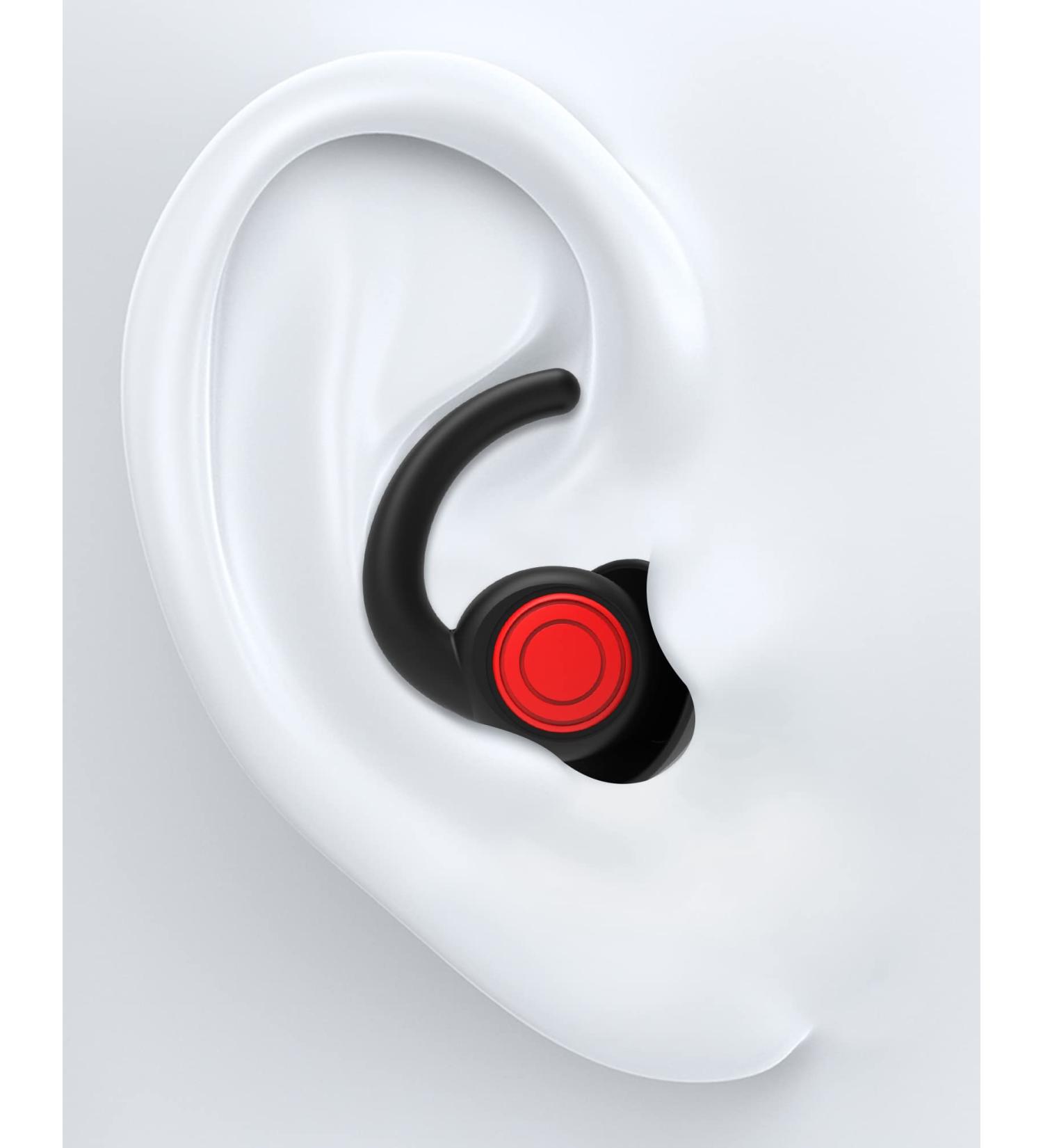 SUPCEAT Noise Cancelling Ear Plugs - 2 Pairs (S/L) Reusable, Washable, Soft Silicone Earplugs for Sleeping, Music, Parties, Festivals, Concerts - Black - Buy Online on GoSupps.com