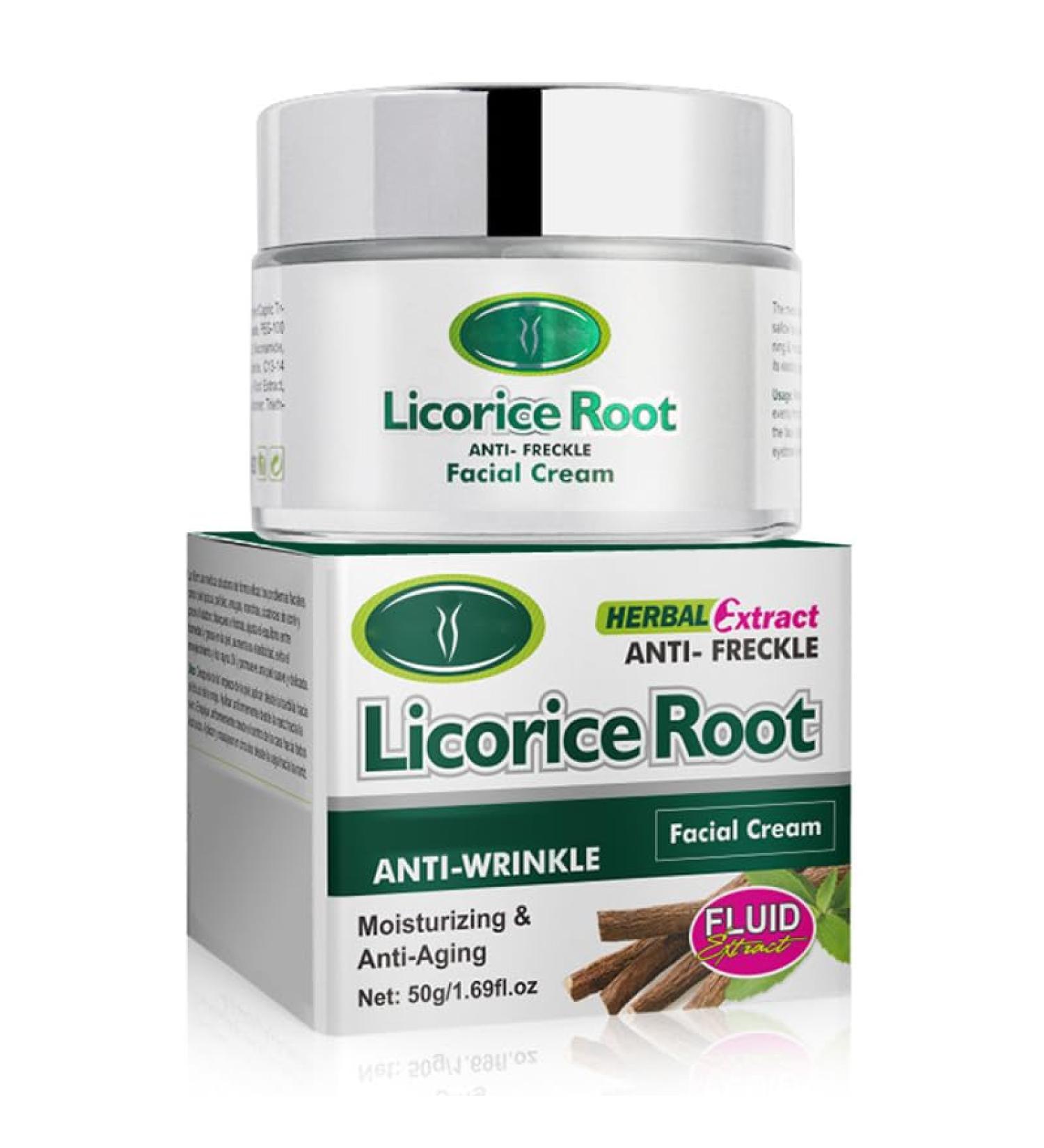 DISAAR Beauty Licorice Root Anti-Wrinkle Face Cream Hydrating Facial Skin Anti-Aging Moisturizer for Dark Spots & Fine Lines Evening 50g / 1.69fl.oz - Buy Online on GoSupps.com