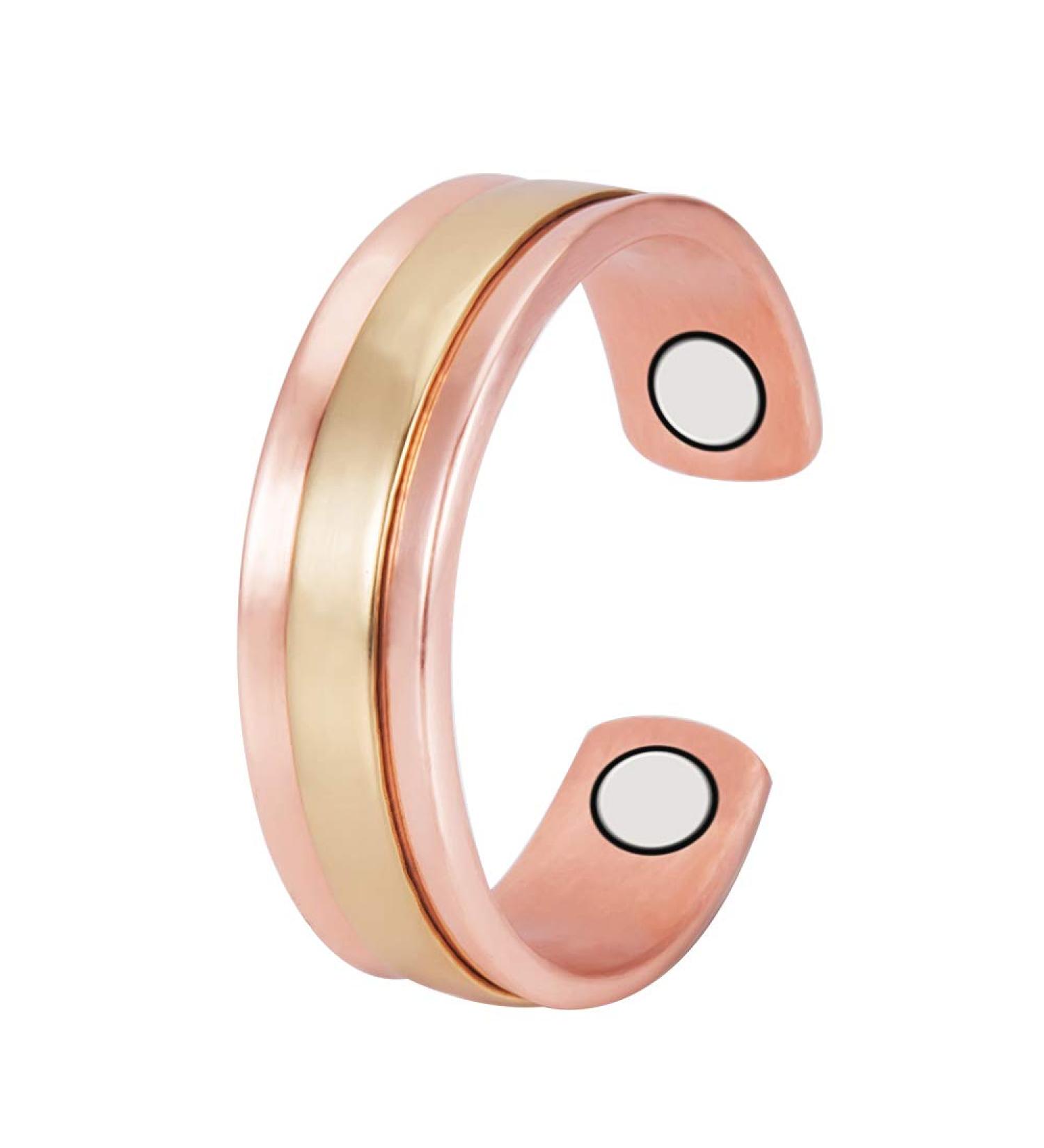 EnerMagiX Pure Copper Magnetic Ring for Women | Birthday Gift for Mom, Wife, Daughter | Women's Day Gift | CPR-0948S - Buy Online on GoSupps.com