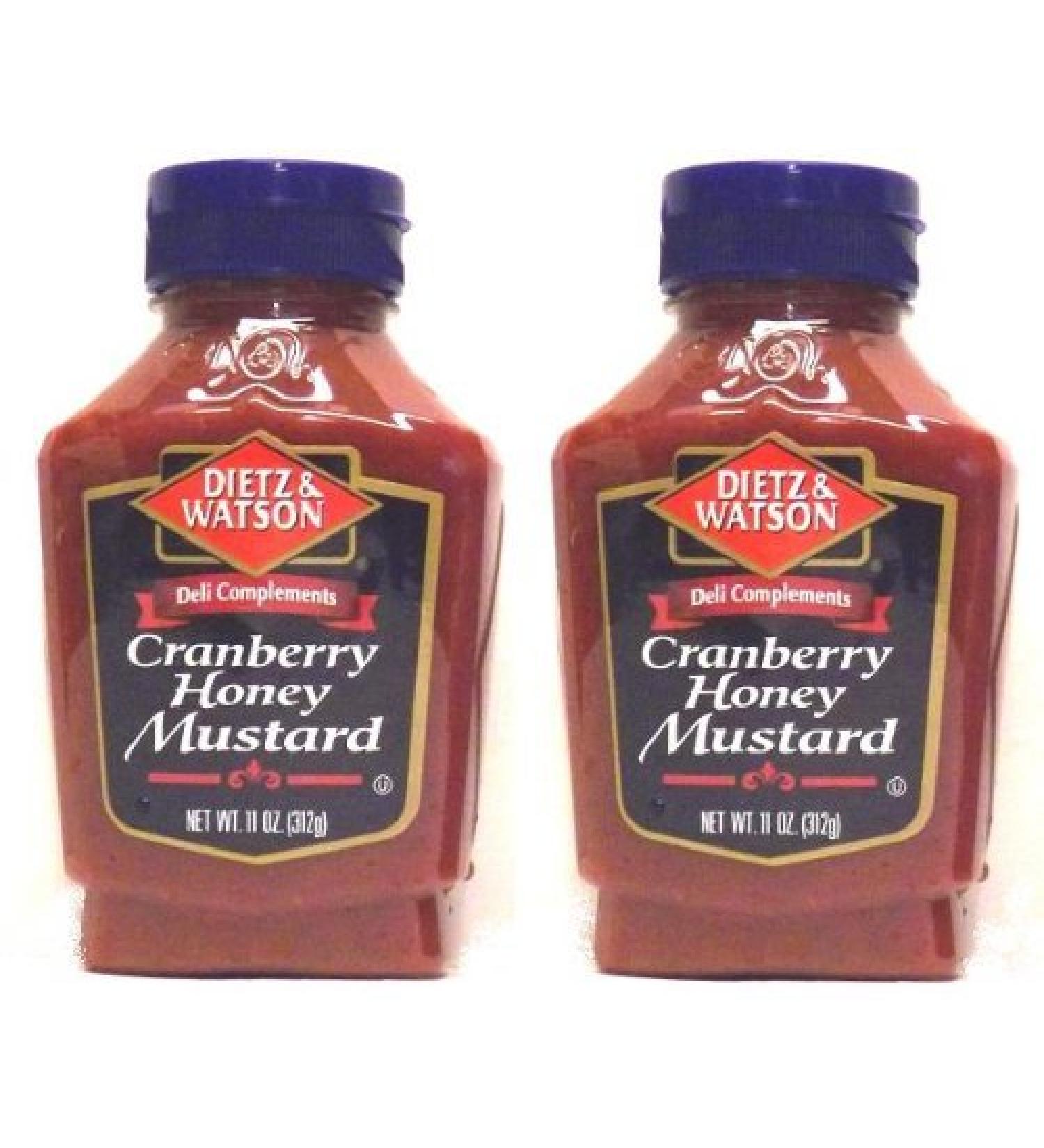 Dietz & Watson, Deli Compliments, Cranberry Honey Mustard, 11oz Bottle (Pack of 2)