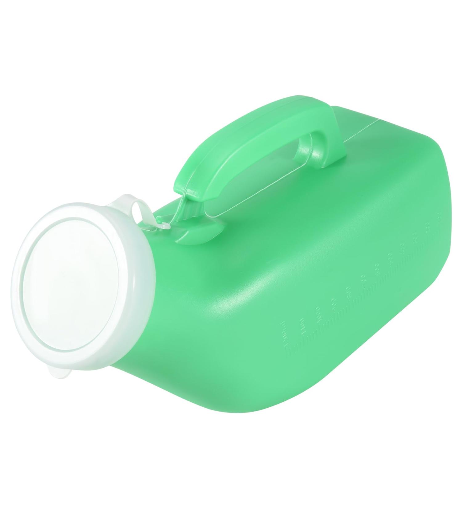 wemee Male Urine Bottle with Lid Autoclavable for Travel Camping Patient 1.2L Green - Buy Online on GoSupps.com