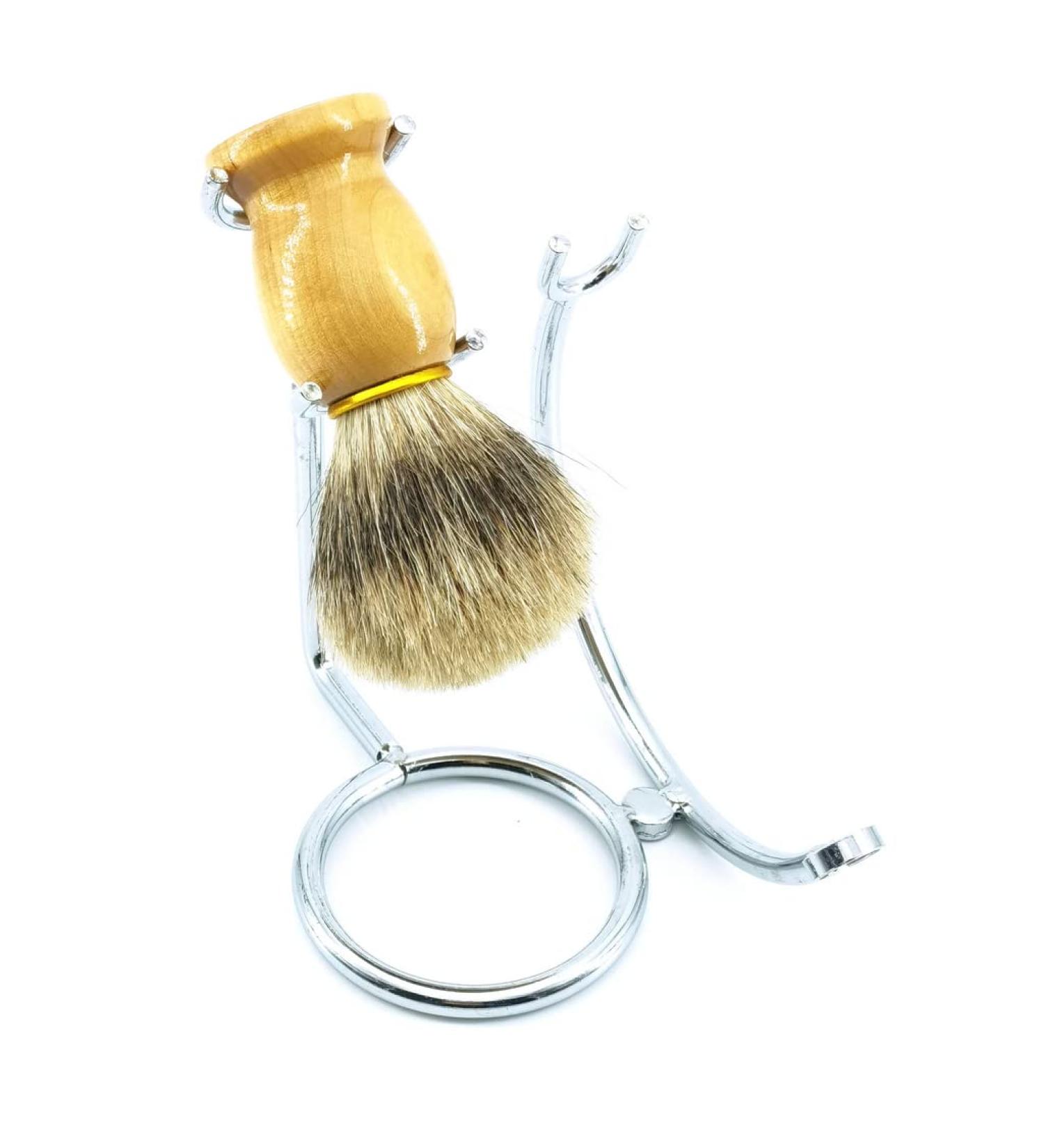 Stylish Lefeda Men's Razor Brush & Stainless Steel Shaving Stand - Two-Purpose Brush Holder for the Modern Man | International Shipping Available - Buy Online on GoSupps.com