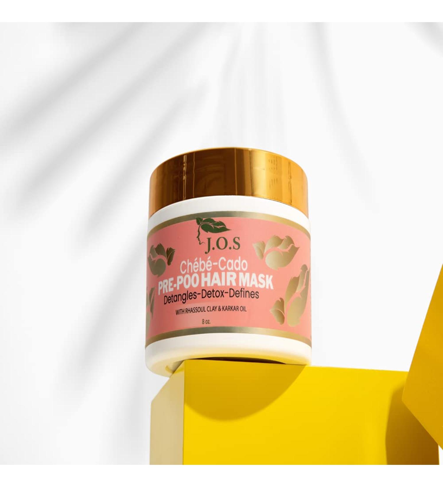 J'Organic Solutions CH B-Cado Pre-Poo Clay 4C Hair Mask - Nourishing Treatment - Buy Online on GoSupps.com