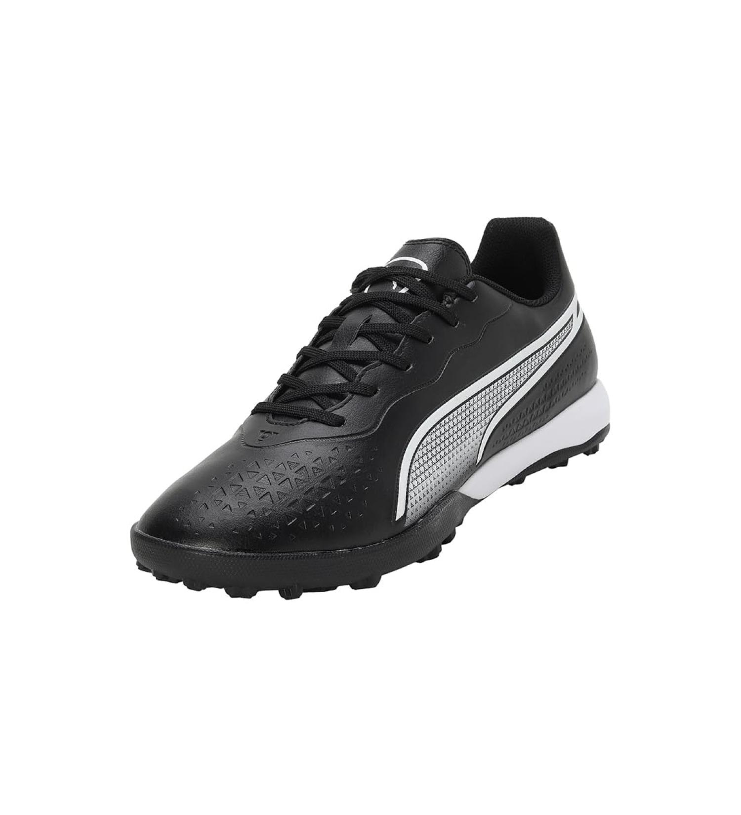 PUMA Unisex King Match TT Soccer Shoes - 45 EU - Black & White - Best for Performance & Style - Buy Online on GoSupps.com
