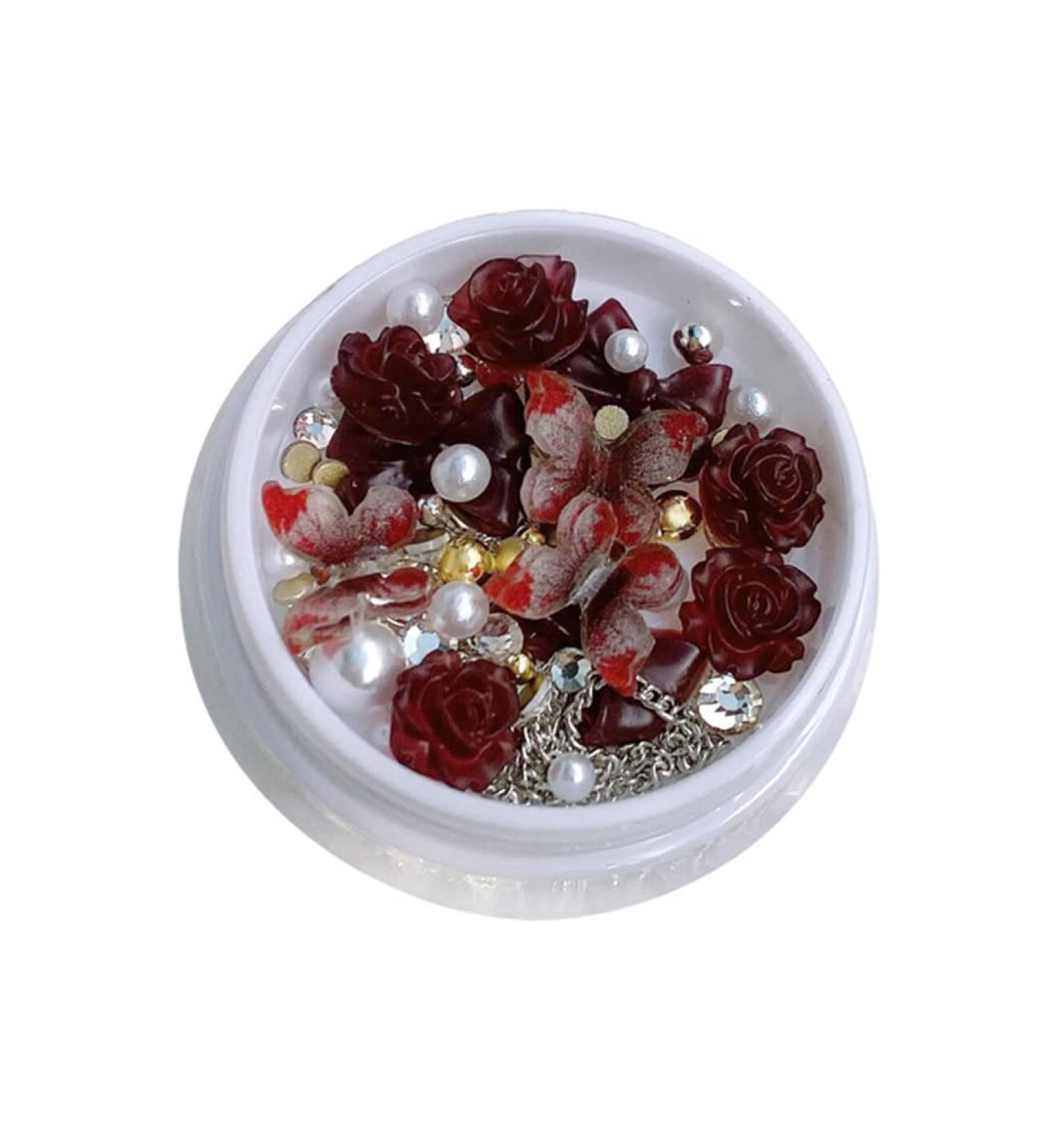 TQUXNGA 1 Box Nails -Jewelry Butterfly -Ties Decorations Manicure Accessory Kit 3D Nail Charms Ornament Accessories - Buy Online on GoSupps.com