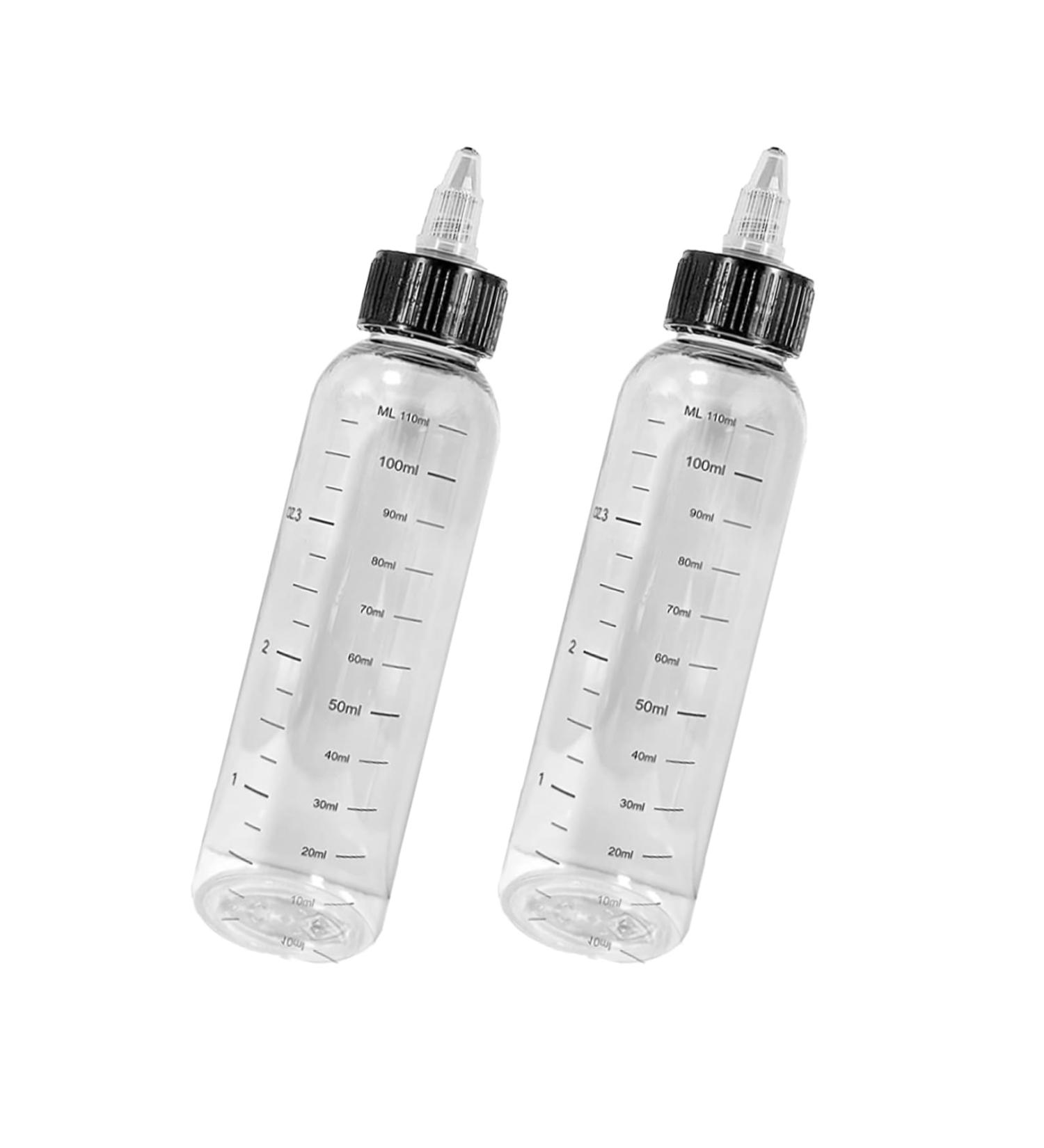 2pcs Hair Oil Applicator Bottle with Tip Hair Dye Nozzle Bottle Hair Color Squeeze Bottle Plastic Applicator Bottle Graduated Hair Colour Applicator Bottles for Salon Hair Care Coloring Paint Art Glue - Buy Online on GoSupps.com
