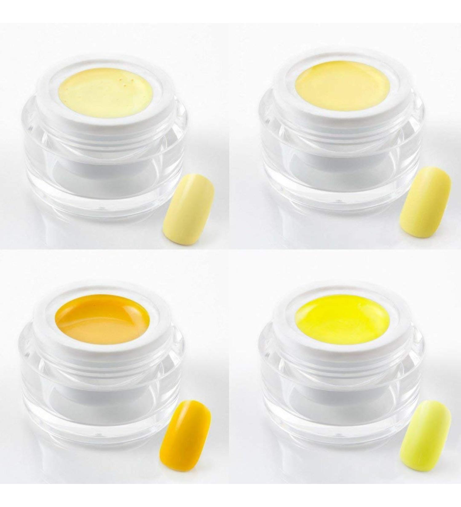 Great UV Gel Set - 4x5 ml - Creative Set Number 217 - Set of 4 Yellow - KS-217