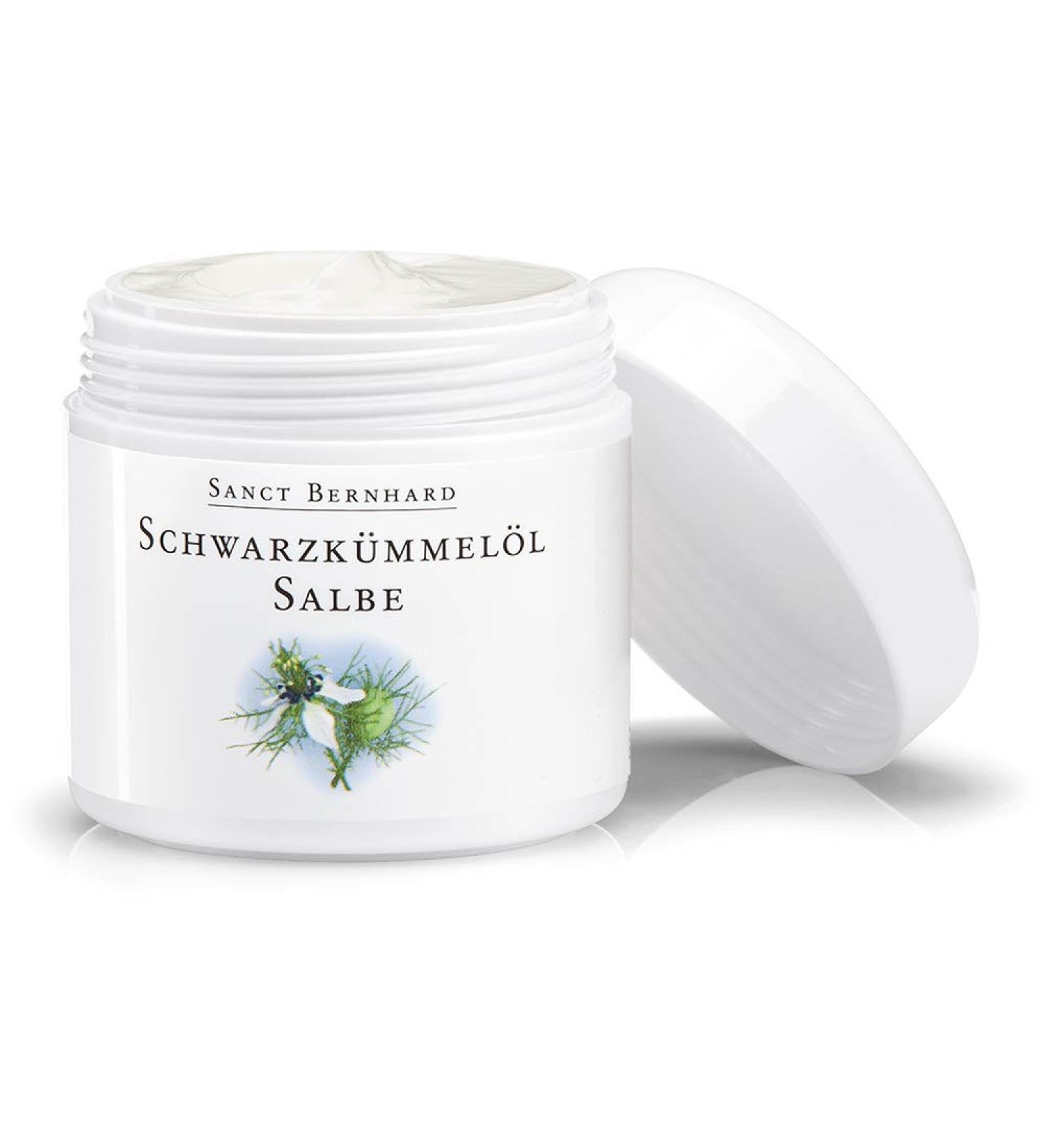 Sanct Bernhard Black Cumin Oil Ointment with Jojoba Marigold Avocado & Grain Germ Oils - 100ml | Premium Natural Skin Care Product - Buy Online on GoSupps.com