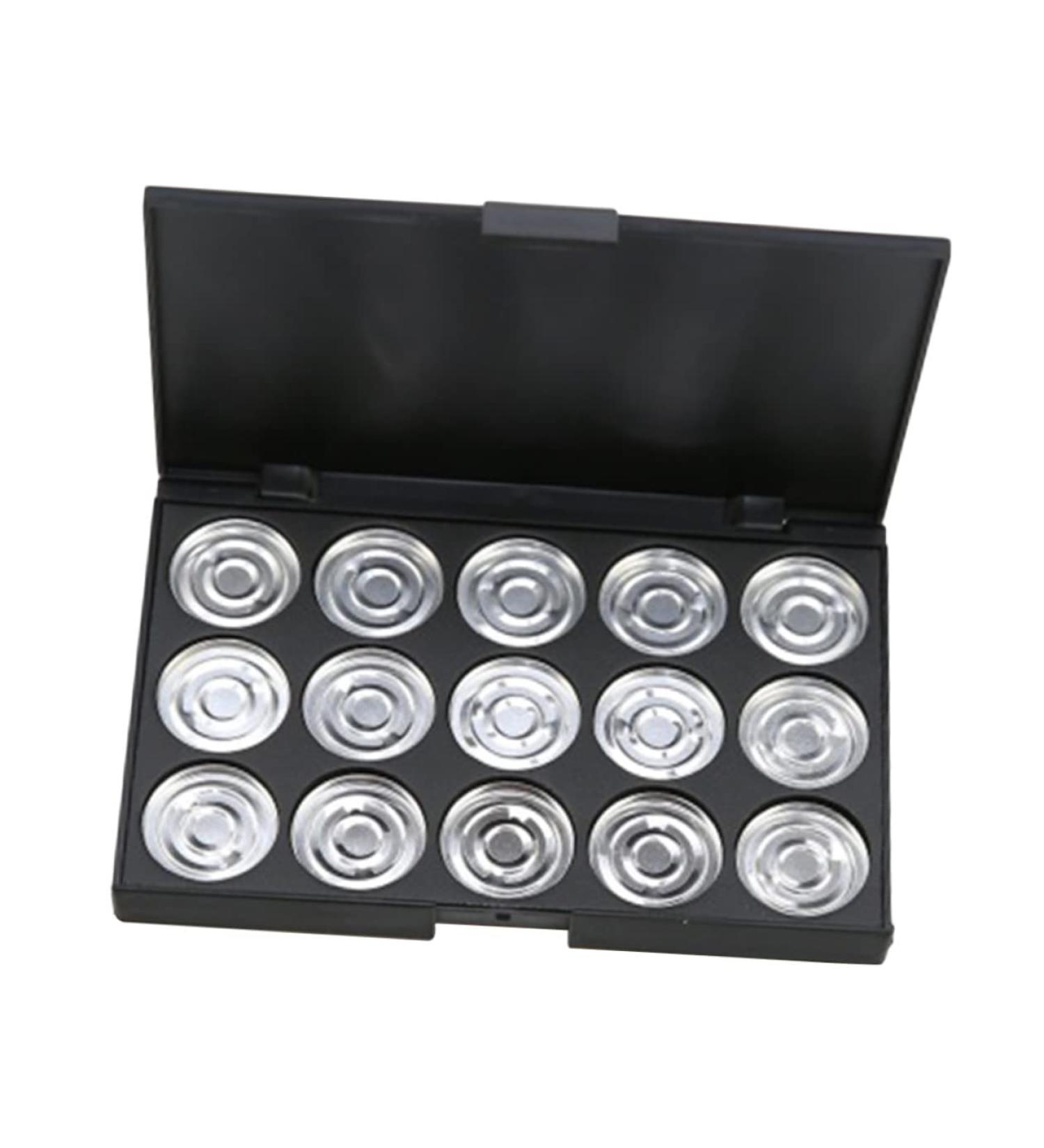 SKISUNO Empty Cosmetic 15 Travel Cosmetic Case Eyeshadow Case Empty Eyeshadow Palette Foundation Concealer Eye Shadow Box - Buy Online on GoSupps.com