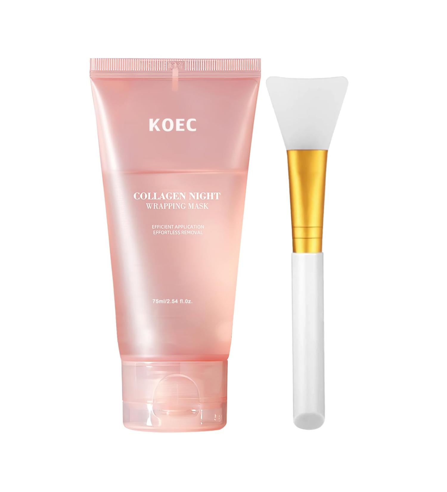 Collagen Night Wrapping Mask | Hydrolyzed Peel Off Facial Mask for Elasticity & Hydration - Reduce Sagging & Dullness | 2.54 fl. oz - International Shipping - Buy Online on GoSupps.com