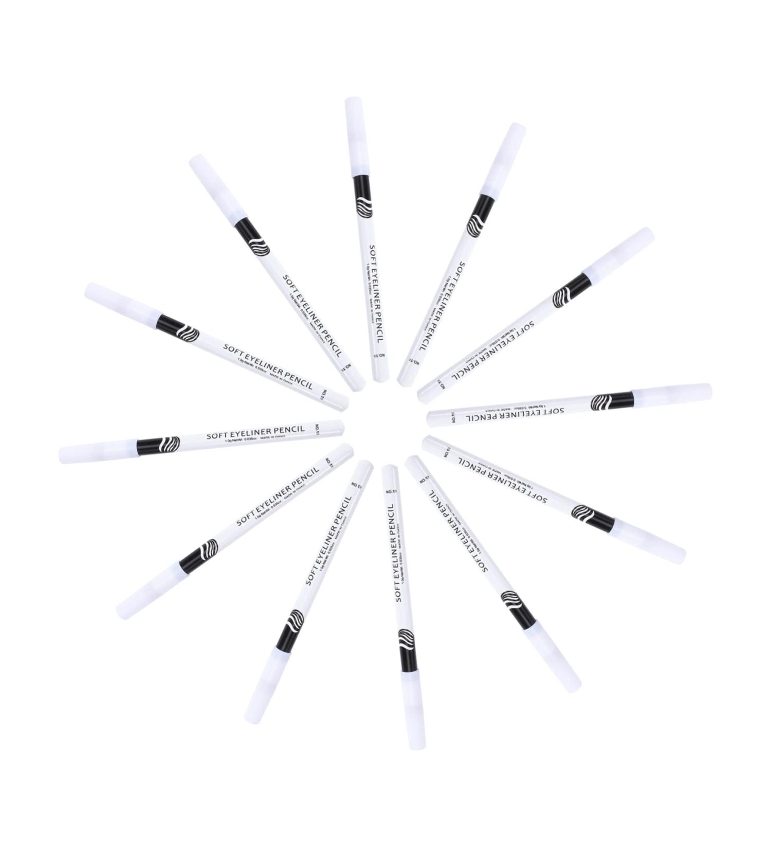 HAPINARY 48 Pcs Eyeliner Pencil Sweat Resistant Liquid Eyeliner Liquid Eyeshadow White Marker Pen Wooden Pole - Buy Online on GoSupps.com