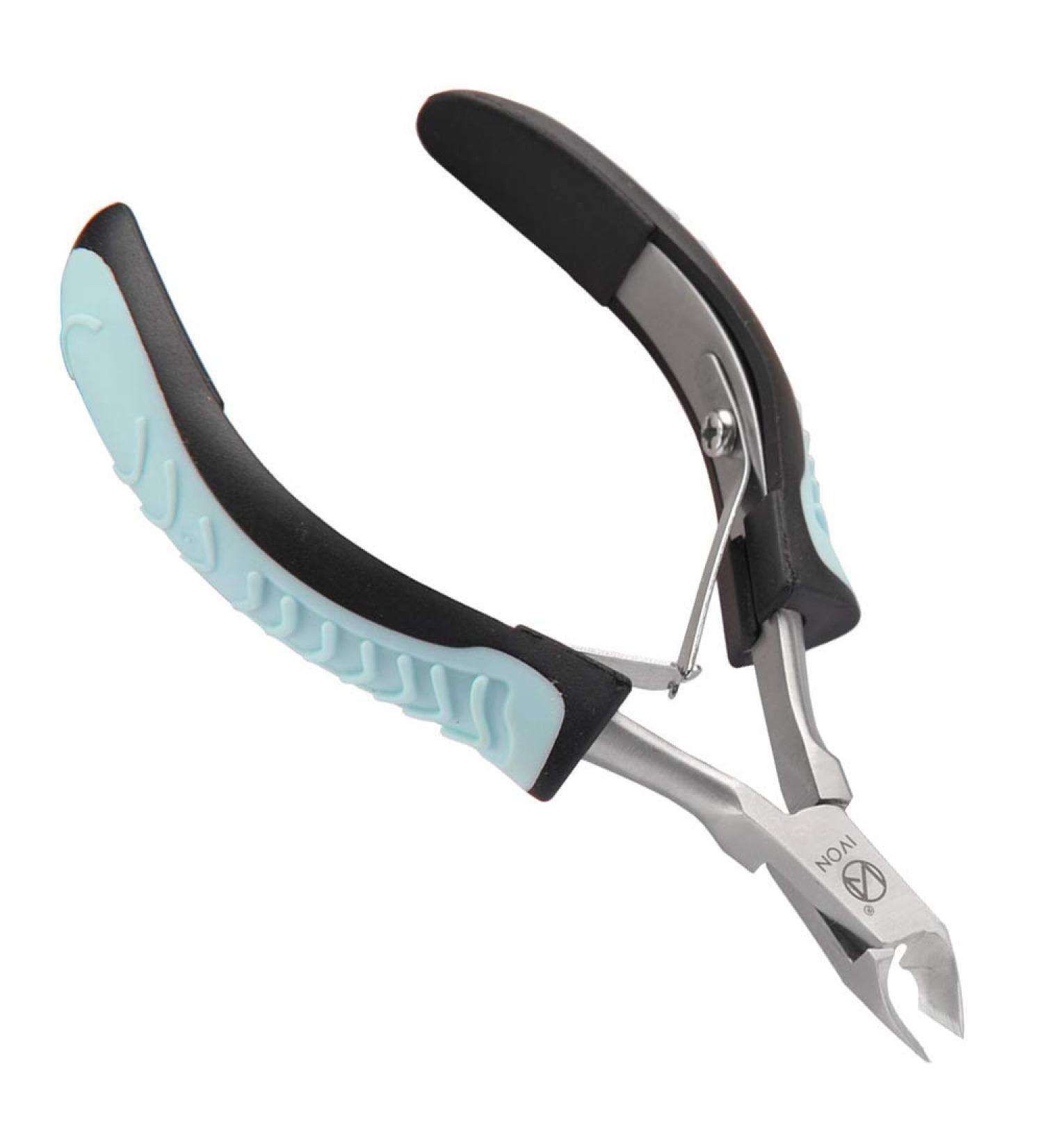 IVON Professional Stainless Steel Cuticle Cutter - Non-Slip Nail Nippers & Scissors for Perfect Nail Care - Shop Internationally - Buy Online on GoSupps.com