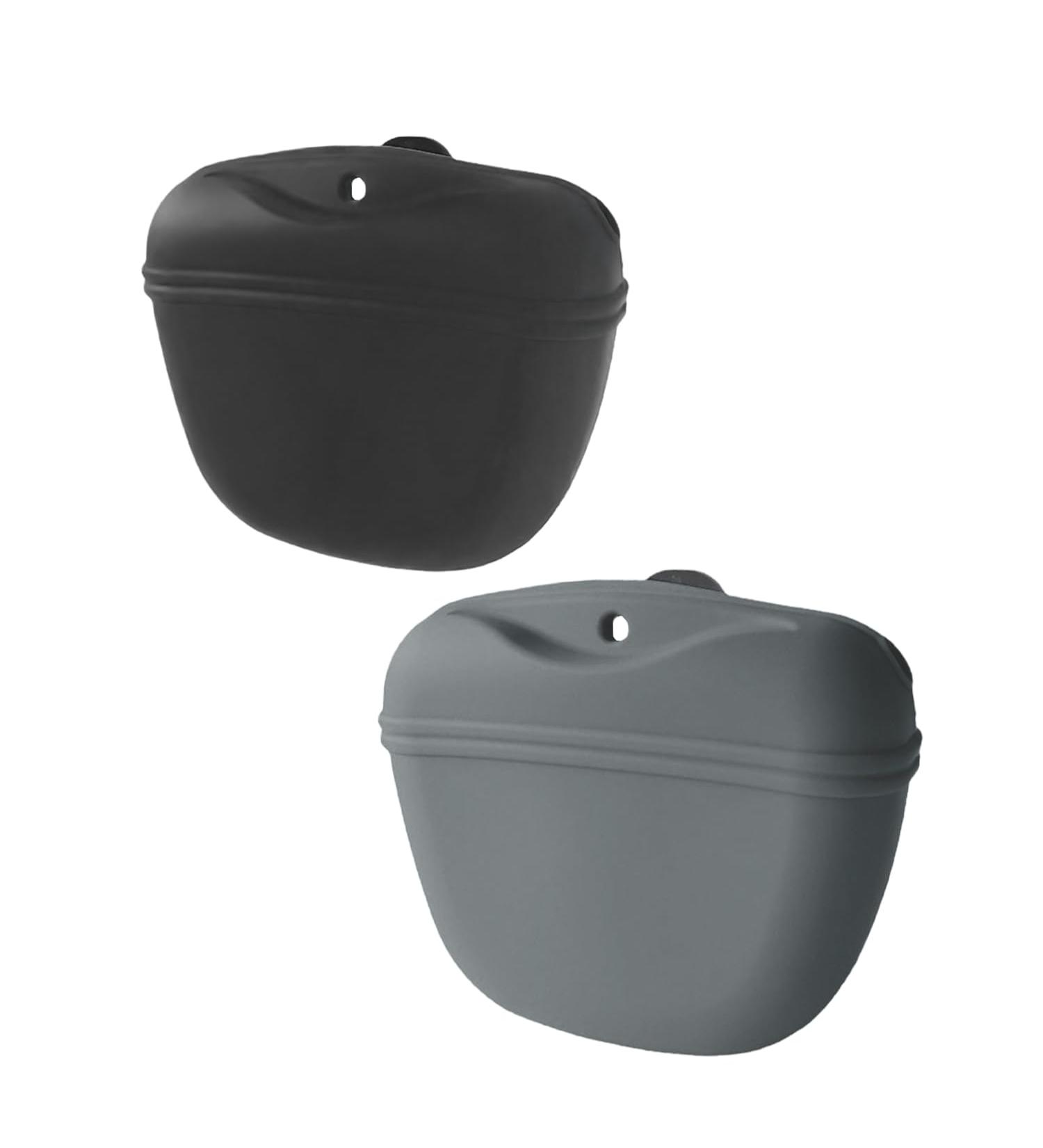 Buy Nyggtyk 2-Piece Silicone Dog Food & Snack Bags - Durable Pet Training Bags (Dark Gray) - Buy Online on GoSupps.com