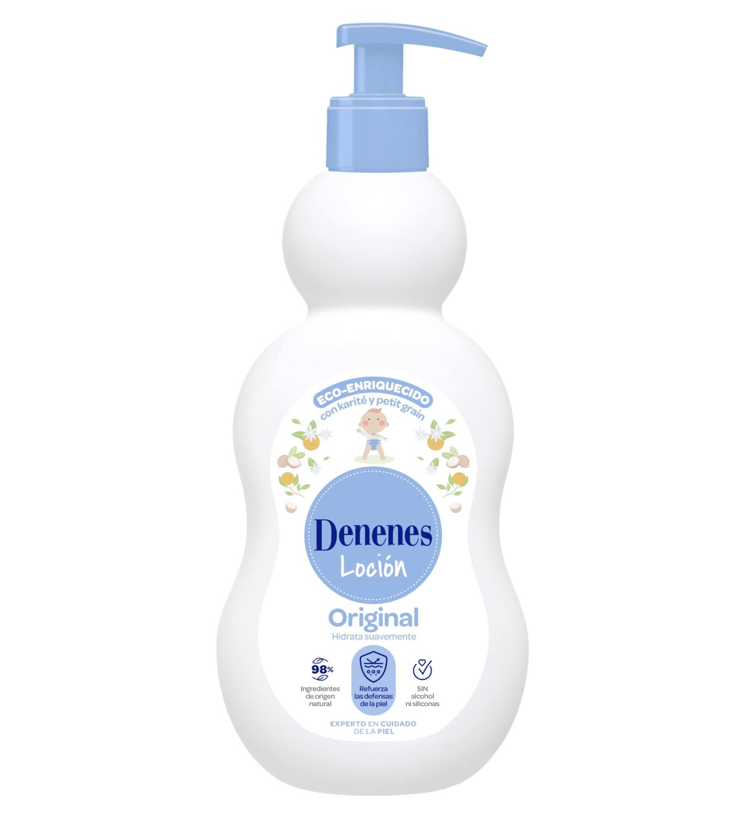 Denenes Original Moisturising Body Lotion 98% Naturally Derived Ingredients Strengthens Skin's Defences Alcohol Silicone and Phthalate-Free 400 ml - Buy Online on GoSupps.com