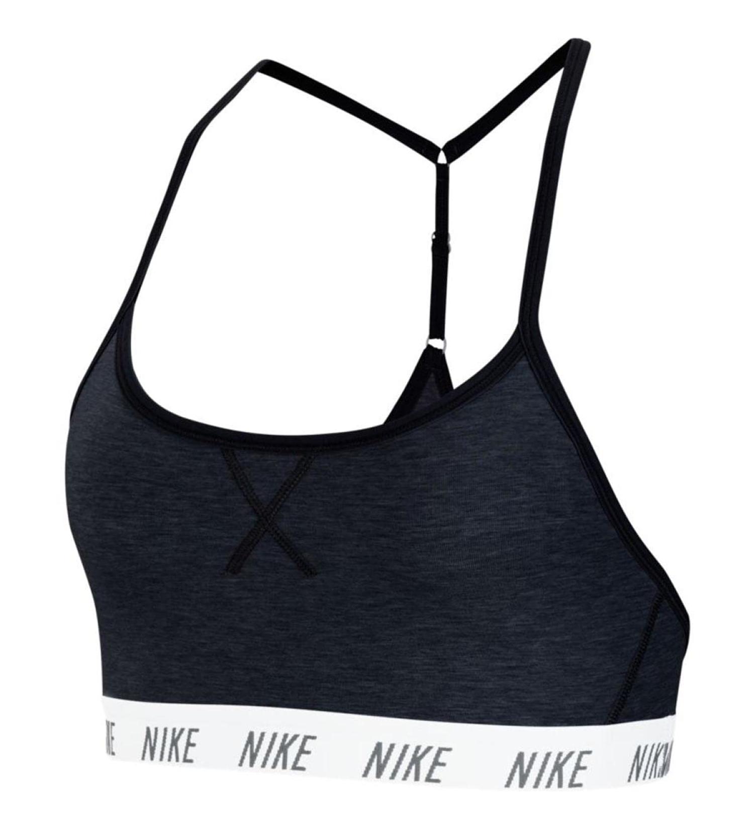Nike INDY Soft TEE Bra Gray | Black Large