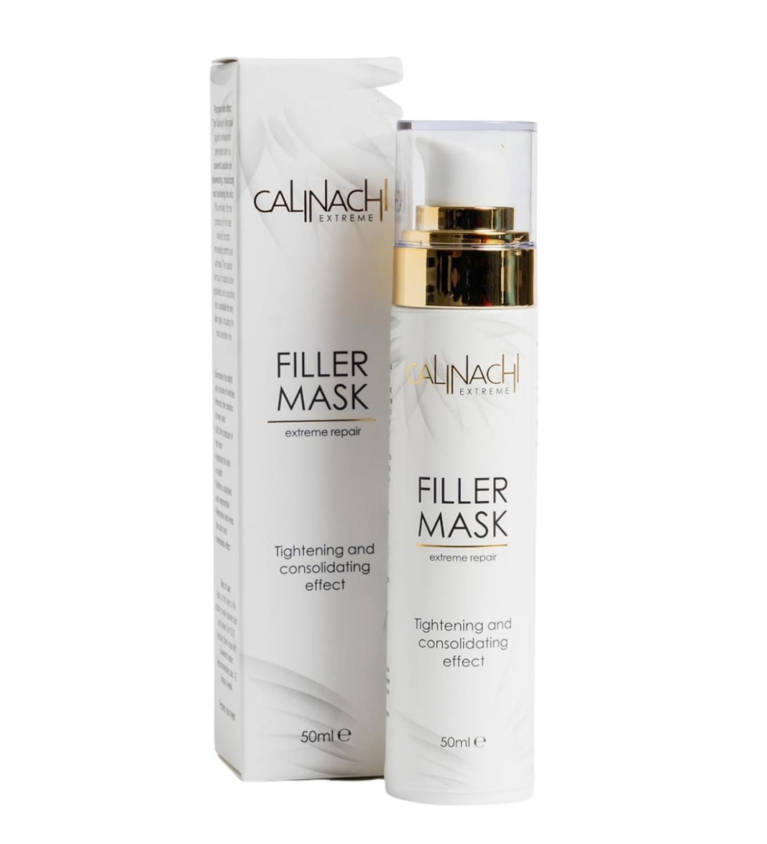 Calinachi Cosmetics CALINACHI Facial mask filling mask for face neck and d collet reduces wrinkles and hydrated lifting therapy for all skin types with peptides 50 ml - Buy Online on GoSupps.com