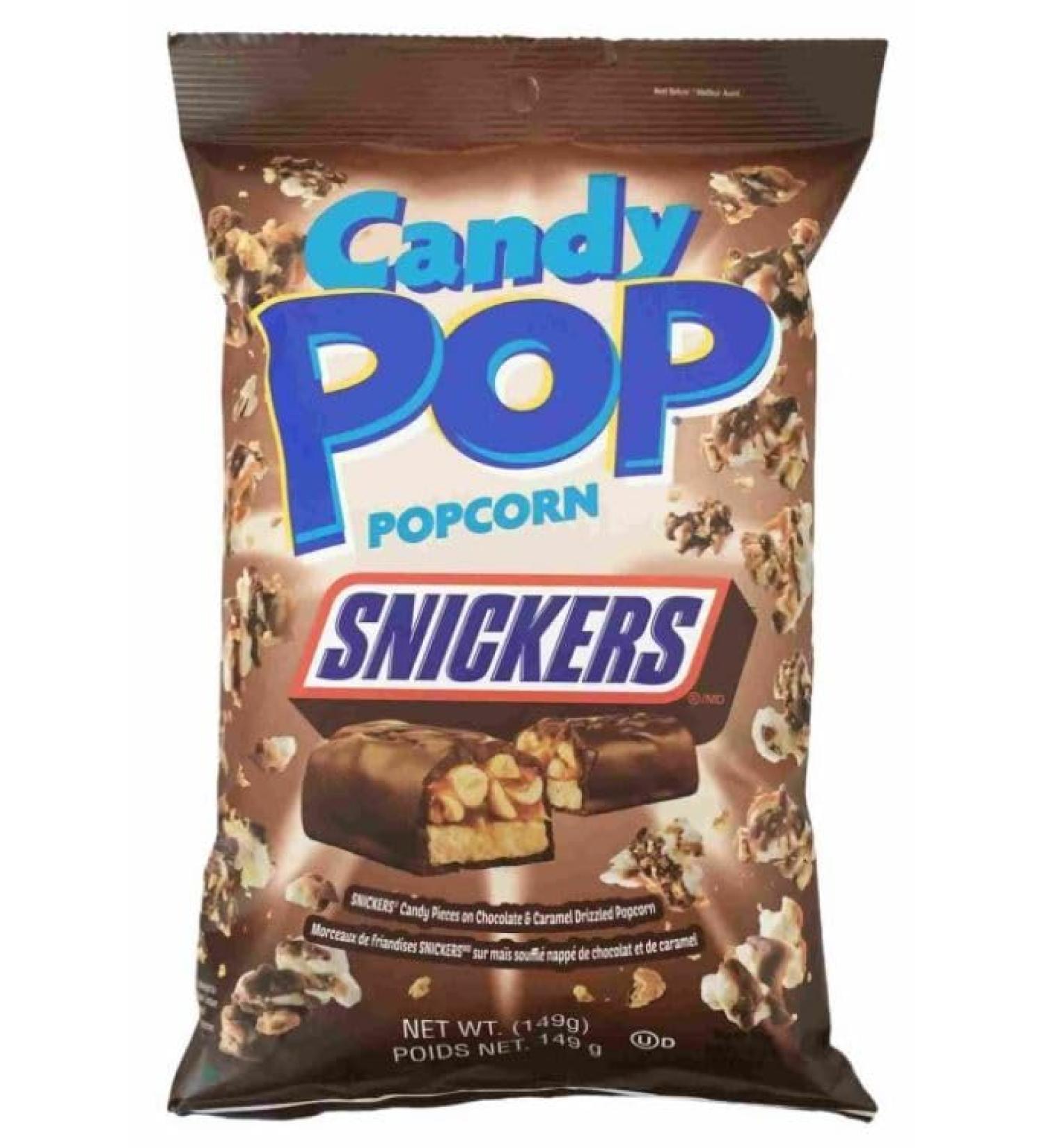 Snickers Candy Pop Popcorn - 149g Canadian Chocolate Treat with Heartforcards Shipping Protection | Shop Now! - Buy Online on GoSupps.com