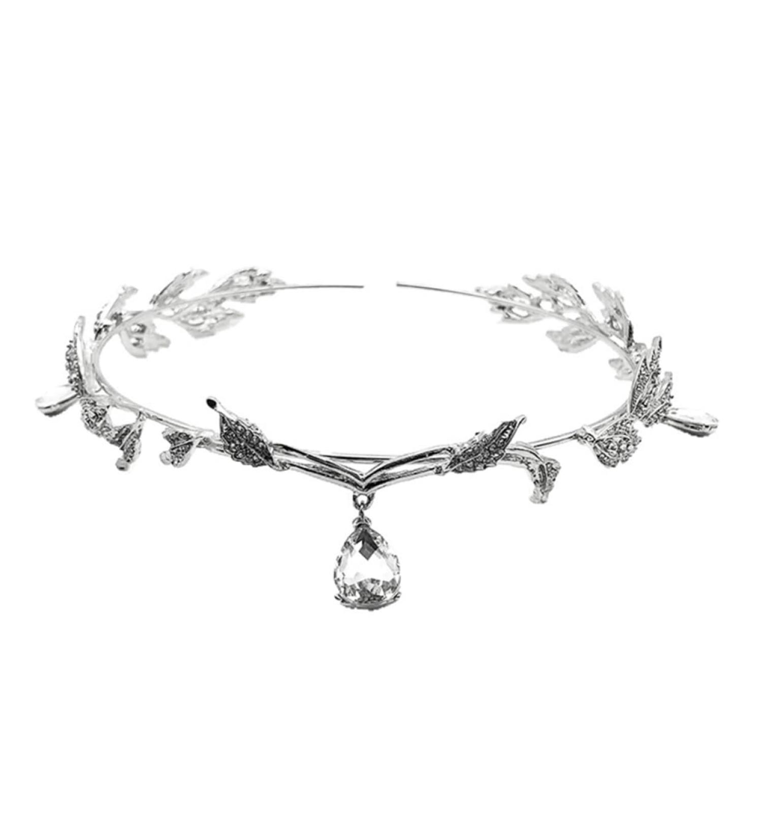 MAGICLULU 1pc Crystal Leaf Headband Wedding Headband Bride Hair Crown Bride Headdress Crystal Pendant Headband Retro Leaf Headband Leaf Hair Crown Wedding Bride Headpieces Bridal Headband - Buy Online on GoSupps.com