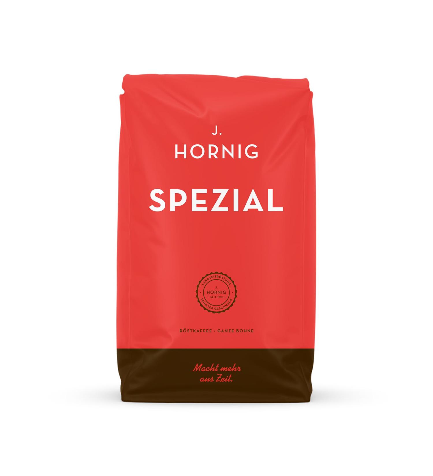 J. Hornig Coffee Beans Special 500g whole beans mild flavour chocolatey taste for automatic coffee machines filter coffee makers and espresso coffee makers - Buy Online on GoSupps.com