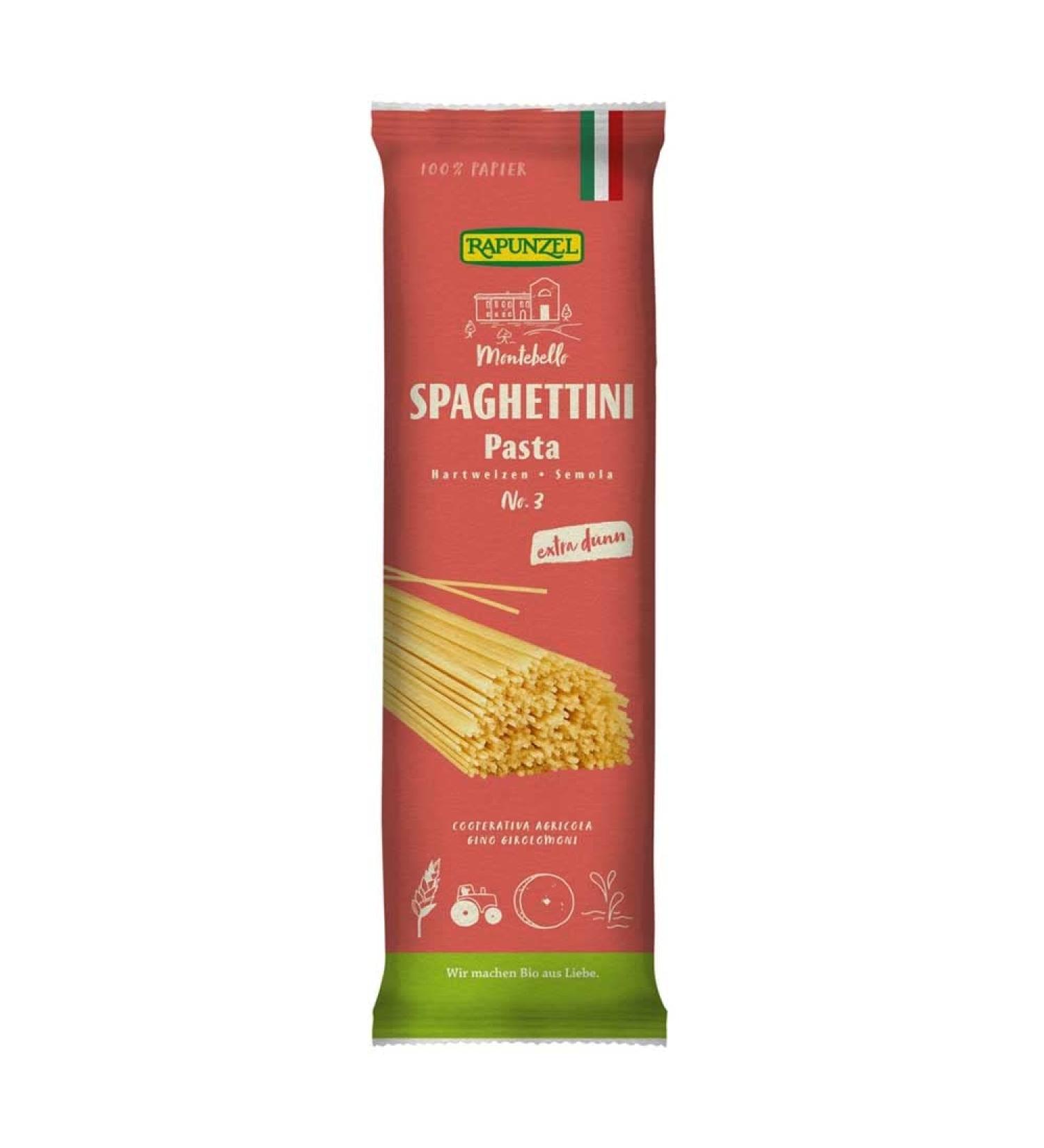 Rapunzel Naturkost Rapunzel Semola Spaghettini No. 3 0.5 kg (Pack of 12)