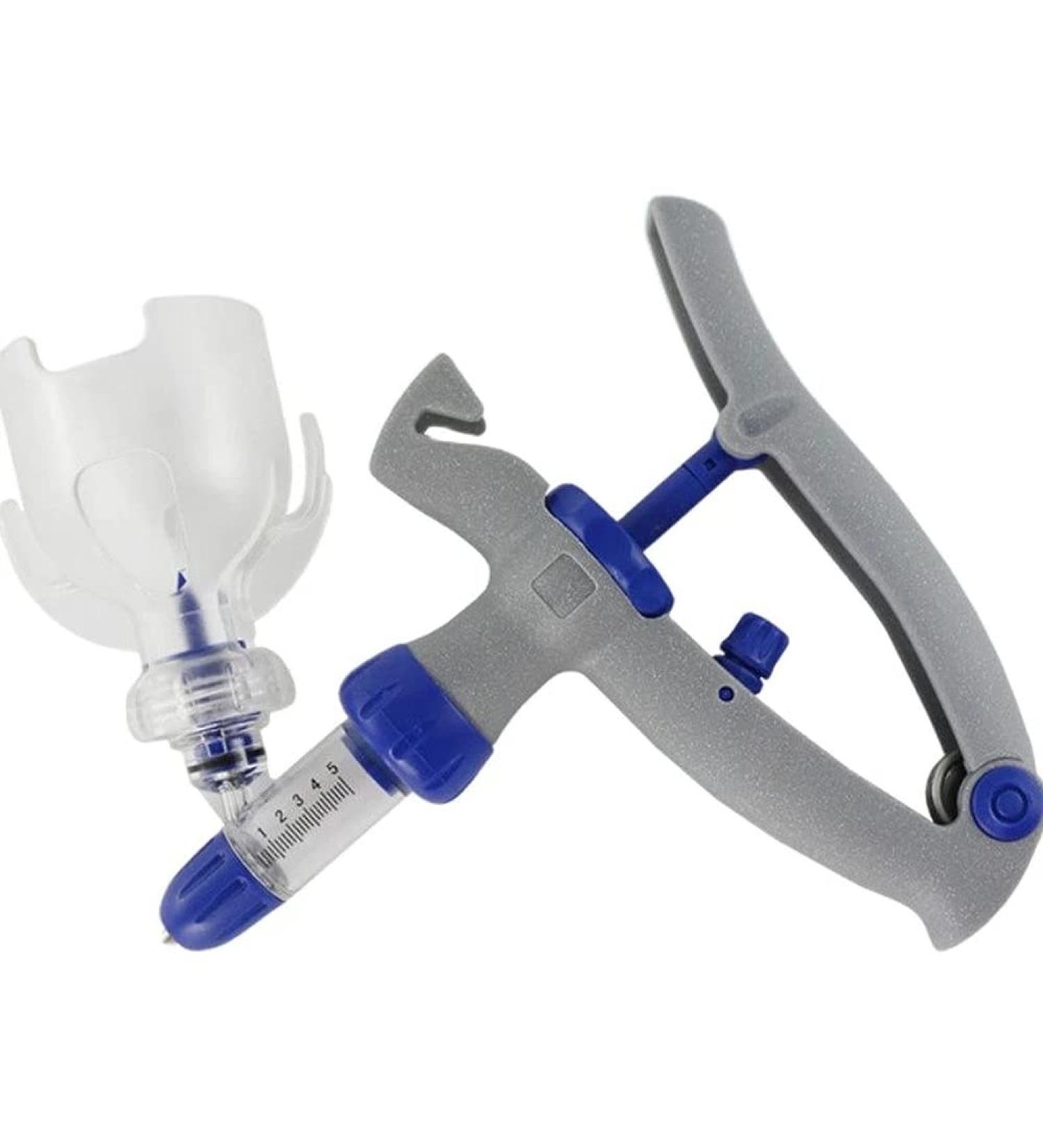 YUELY 5ml Veterinary Injector - Adjustable Continuous Self-Refill Syringe for Livestock - Cattle Chicken Sheep Pig - Buy Online on GoSupps.com