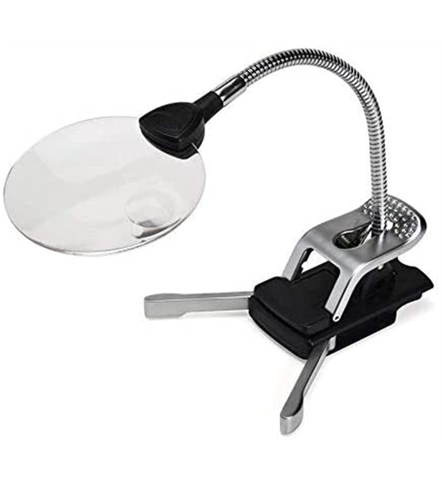 Lightweight Magnifying Glass Led Lamp Desktop 2.5/8X High-Definition Reading Magnifier for Multi-Function Repair Watch Reading Lofty Ambition - Buy Online on GoSupps.com