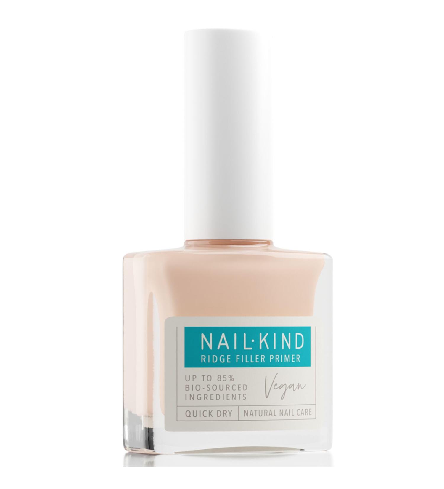 NAILKIND Nail Ridge Filler Primer & Treatment - Vegan Natural Nail Polish with Satin Finish - Covers Imperfections Conditions Nails - With Vitamin E - For Fresh Youthful Nails - 8ml Nail Ridge Filler Primer + Treatment - Buy Online on GoSupps.com