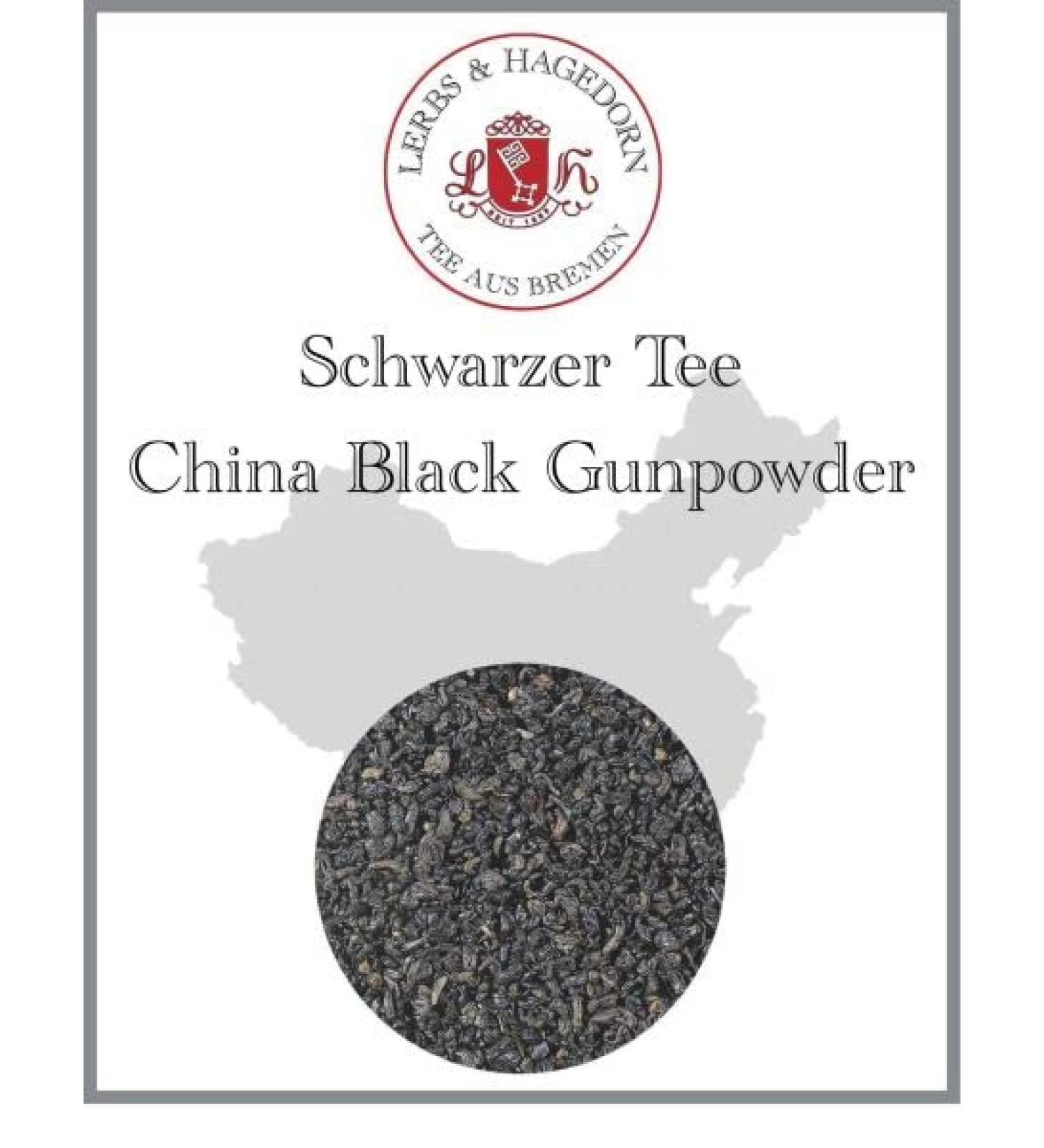  Lerbs & Hagedorn Lerbs & Hagedorn Black tea China Gunpowder | light smoke note 1kg (about 81 liters) cup medium dark - Buy Online on GoSupps.com