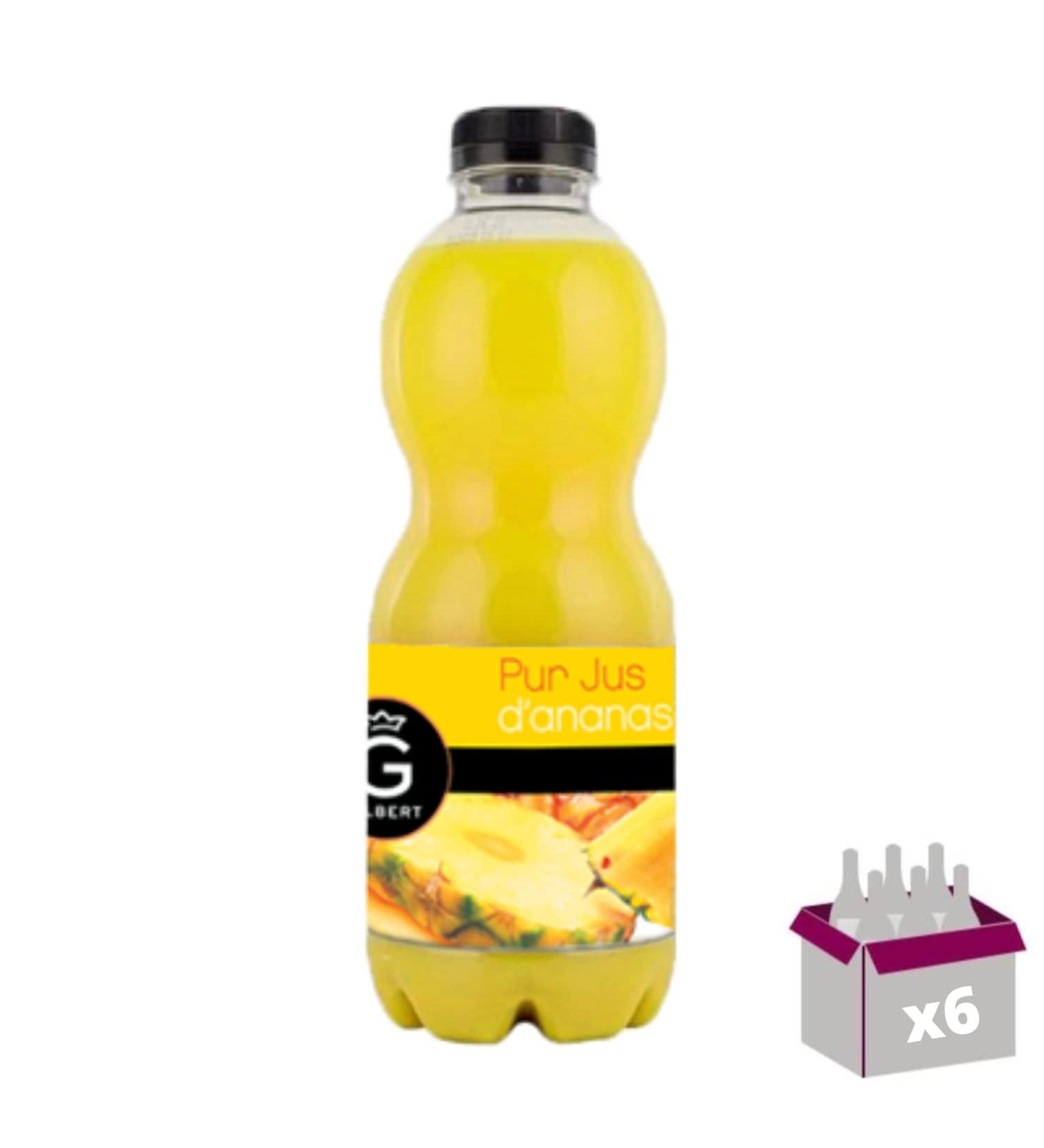 6x1L - Pure pineapple juice GILBERT