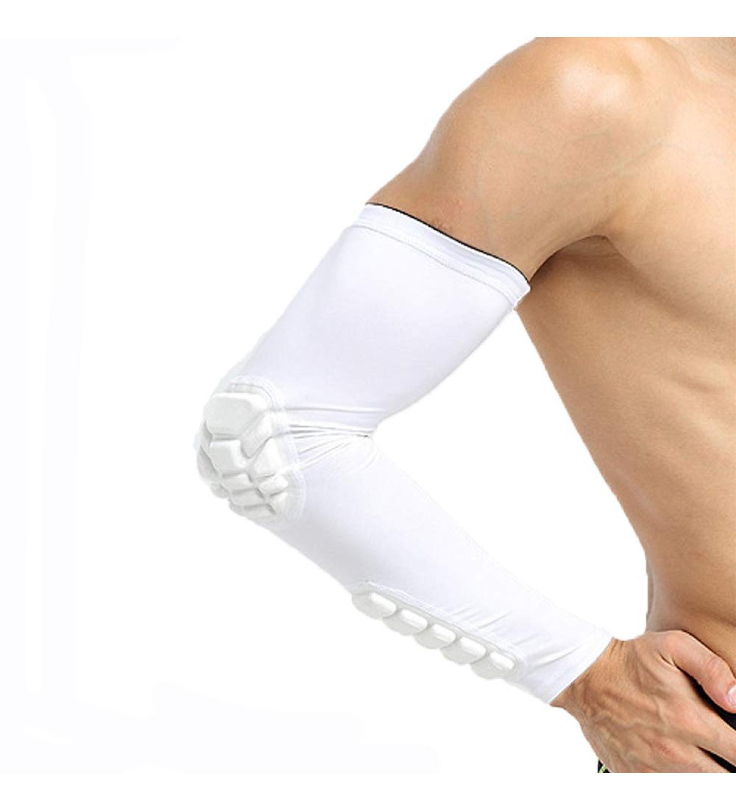 Buy ITODA Long Arm Elbow Brace Breathable Non-Slip Support for Tendonitis & Sports X-Large White - Buy Online on GoSupps.com