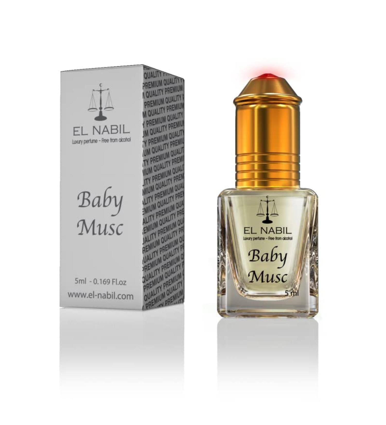 El nabil royal gold arabian perfume oil | perfume oils for women and men | vanilla perfume oil | 0.17 Fl Oz (BABY MUSC)