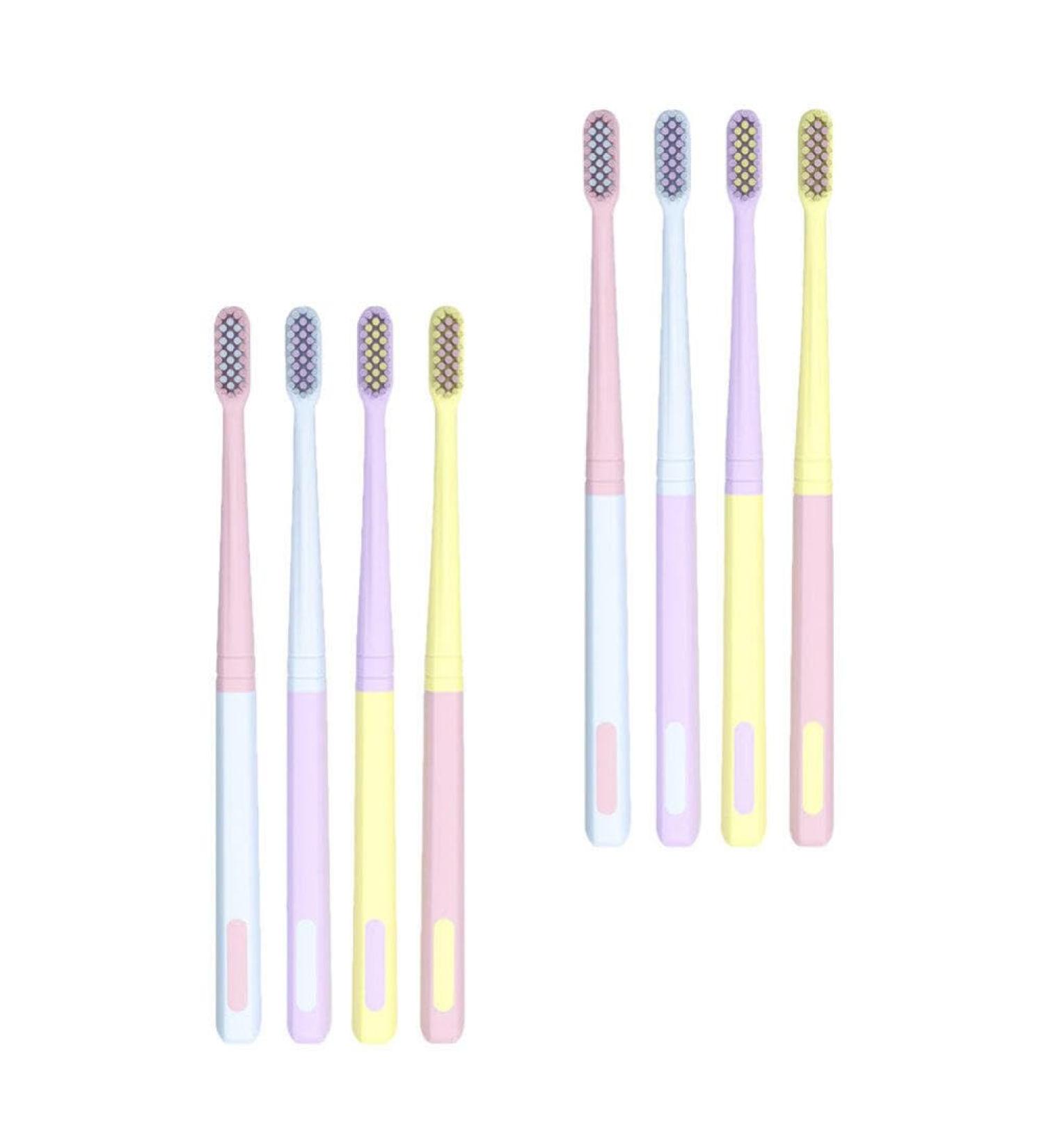 Healeved 8st ice cream toothbrush sensitive toothbrush adult toothbrush extra toothbrush for sensitive gums hand toothbrush lightening child cleaning brush plastic