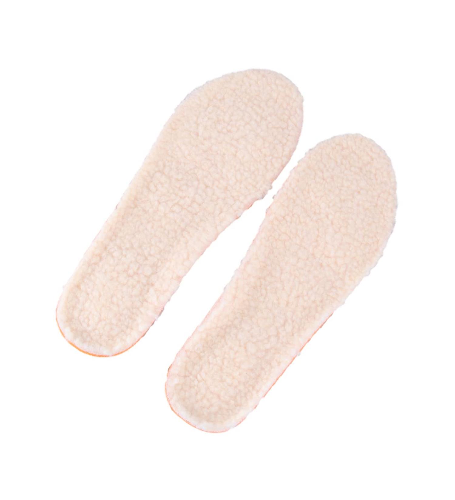 Beaupretty Warm Insoles Slippers for Men & Women | Orthopedic Shoe Liners | Winter Wool Felt Heating Cushion - Size 4 - Buy Online on GoSupps.com