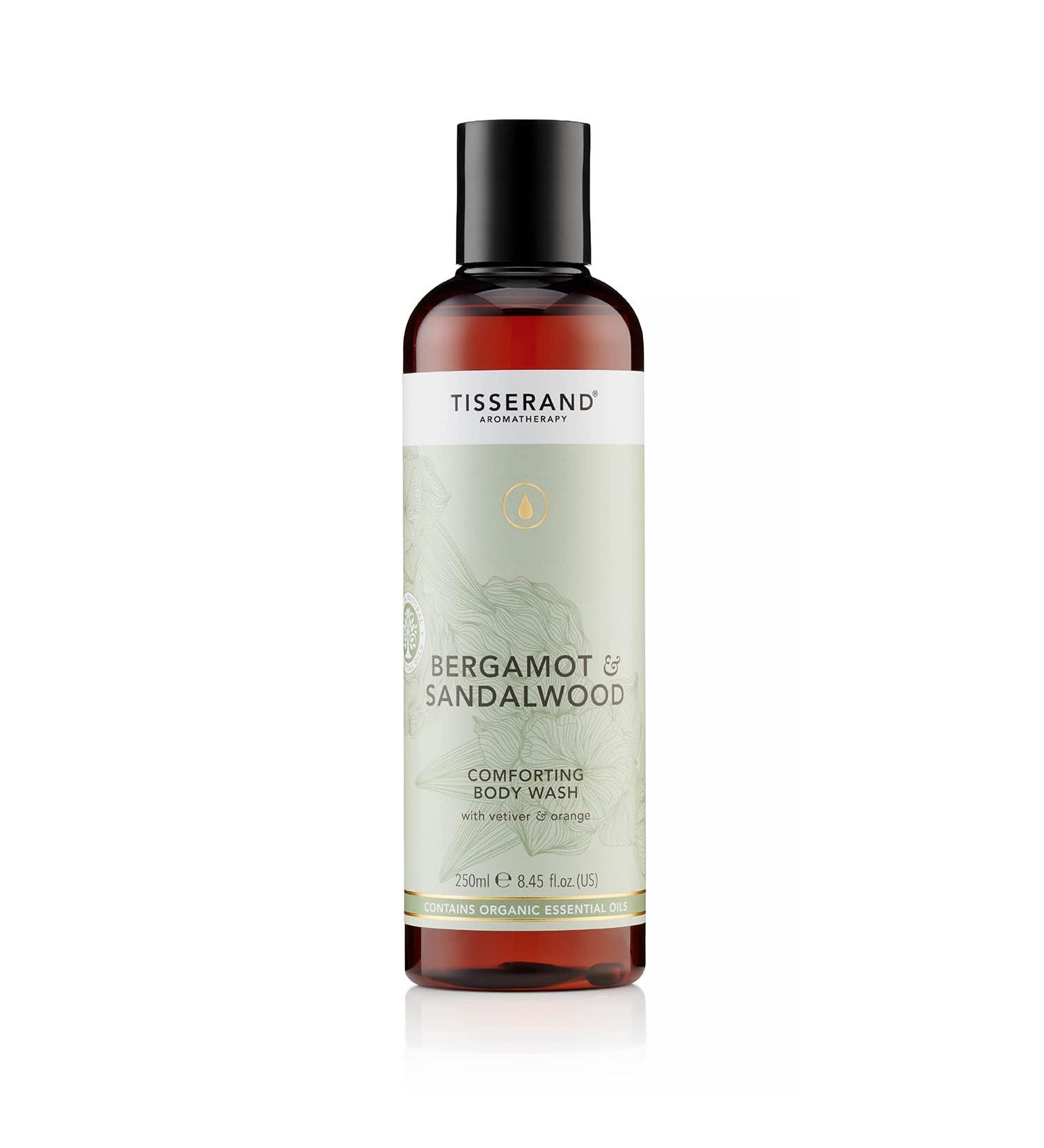 Tisserand Aromatherapy - Nature's Spa Comforting Body Wash - 100% Natural Pure Essential Oils - Bergamot and Sandalwood - 250ml - Buy Online on GoSupps.com