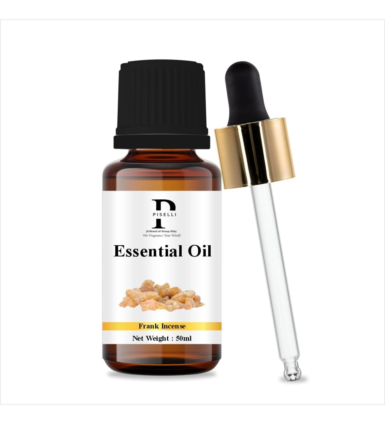PISELLI Essential Oils Pure Essence: Unlocking The Secrets of Essential Oils - 30/50/100ml - 1.01/1.70/3.38 Fl Oz (100ml Frankincense)