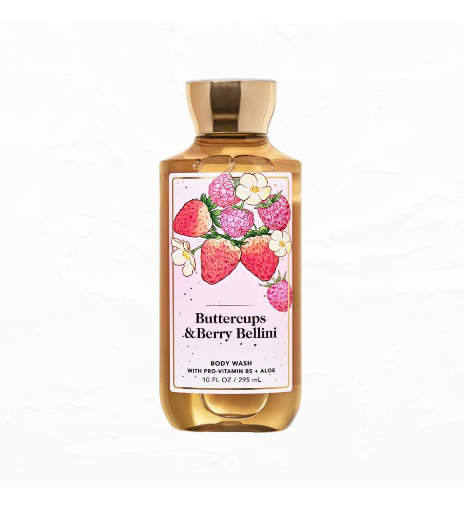 Bath and Body Buttercups & Berry Belini Shower Gel Body Wash 10 fl. oz. / 295 mL (Packaging Design Styles May Vary) - Buy Online on GoSupps.com