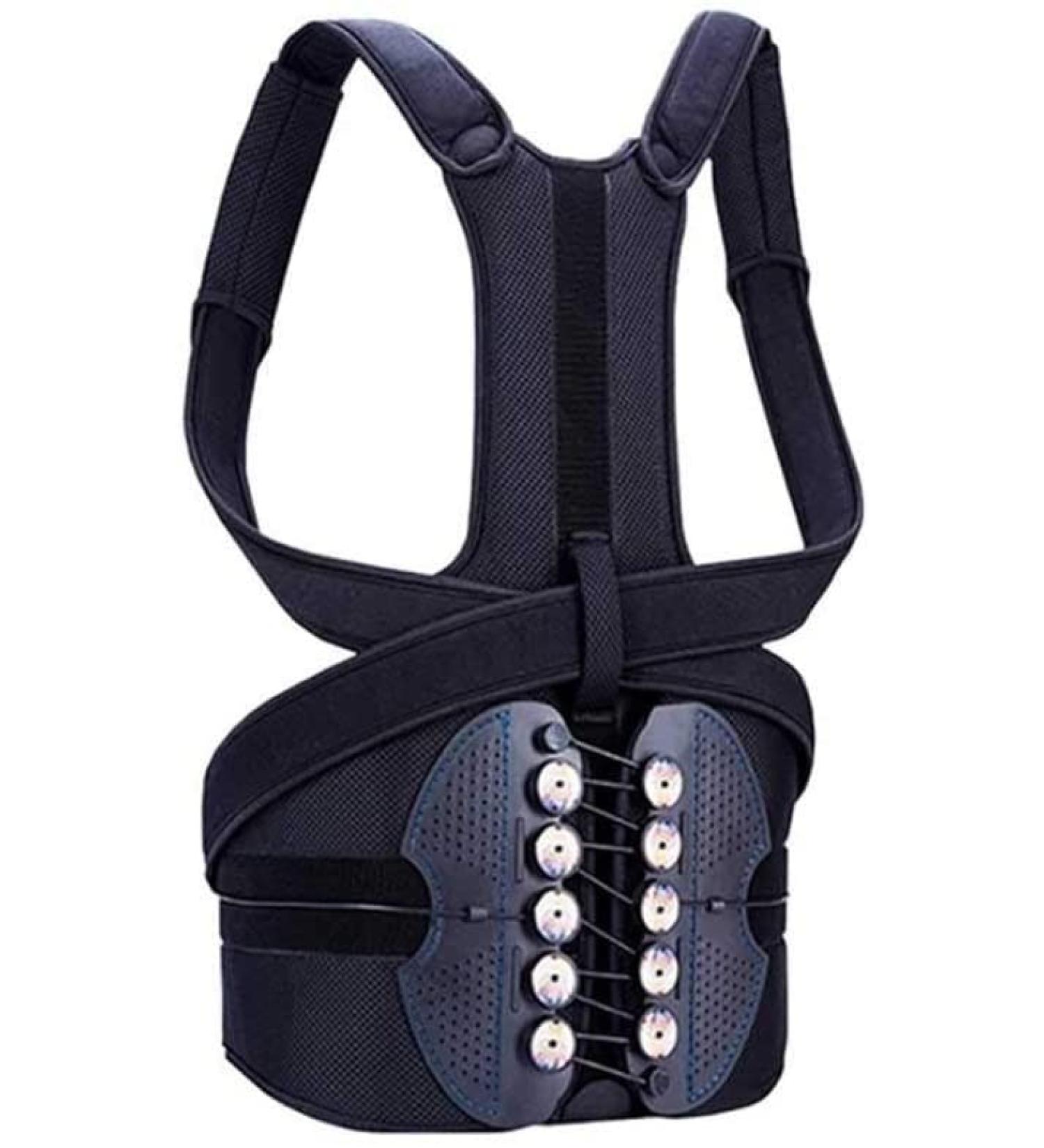 Adjustable Posture Corrector & Back Support Belt for Men Women & Kids | Waist Shoulder Brace - Medium Size - Buy Online on GoSupps.com