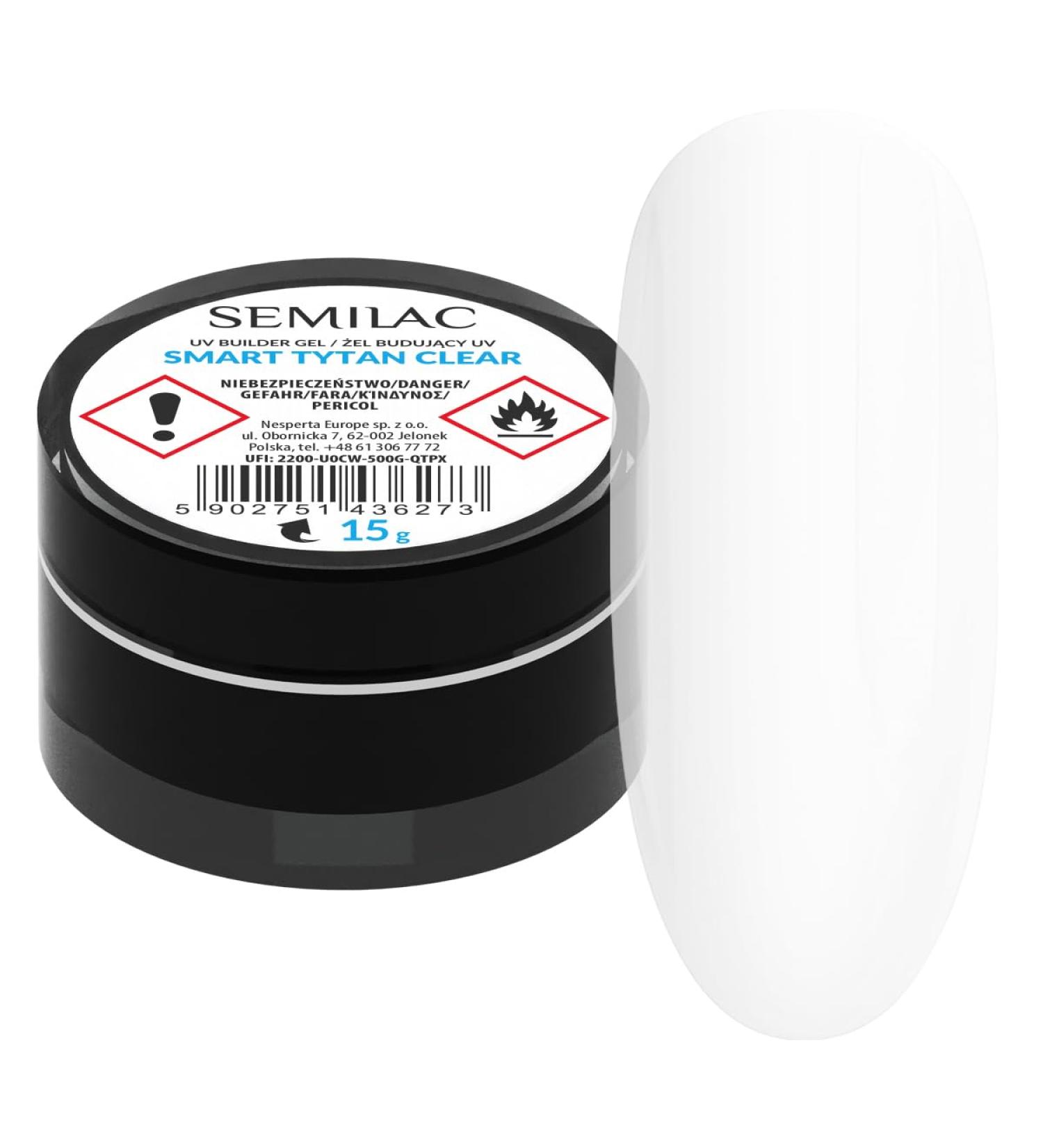 Semilac Smart Titan Builder Gel Clear 15 g - Buy Online on GoSupps.com