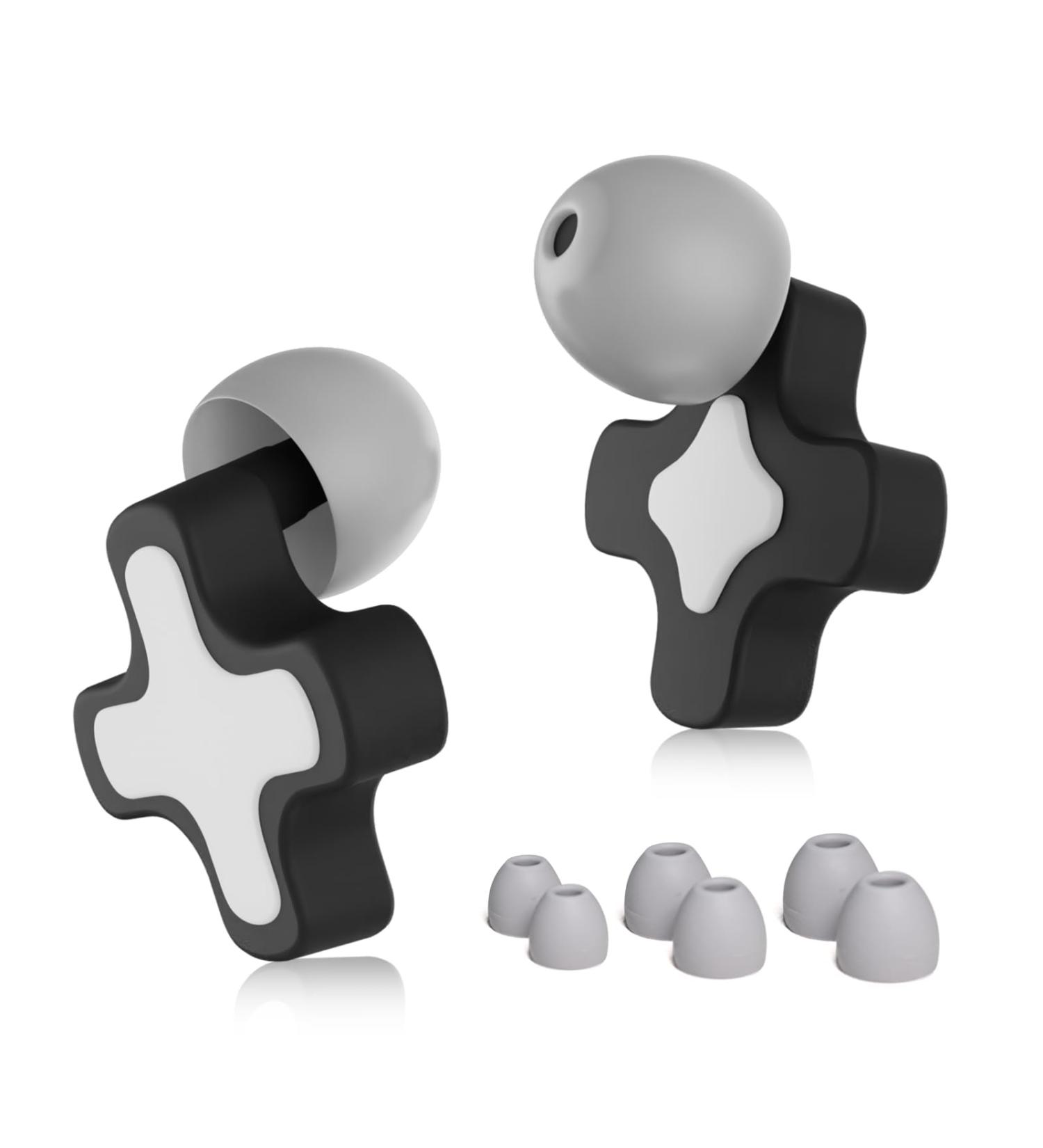 High Fidelity Ear Plugs for Sleeping & Noise Reduction - Reusable Silicone Earplugs for Concerts Travel & Noise Sensitivity - 35dB Noise Cancelling for Adults & Kids - Black - Buy Online on GoSupps.com