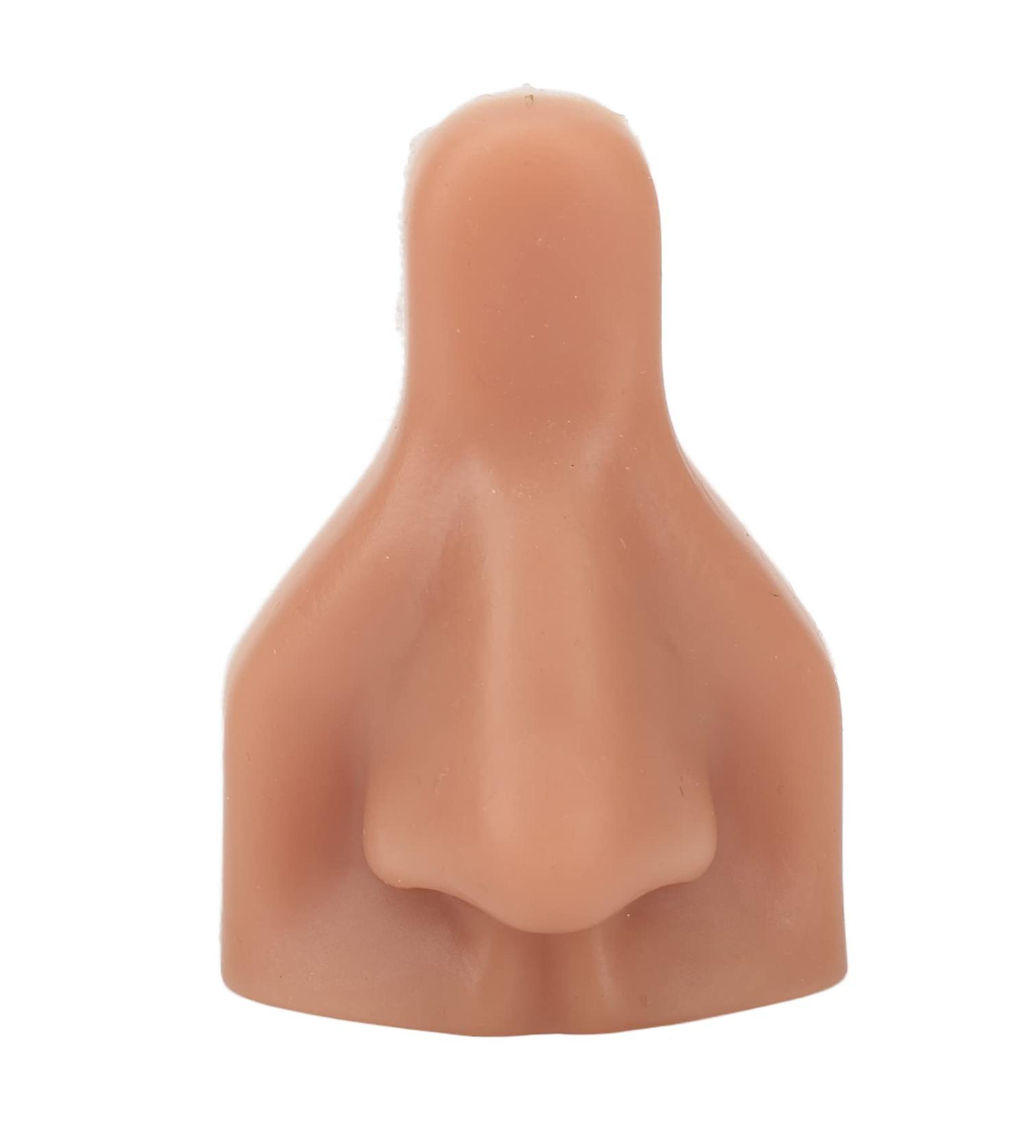 3D Flexible Silicone Nose Model Flexible Fake Nose Practice Model for Piercing Practice Jewelry Display (Dark Skin Color) - Buy Online on GoSupps.com