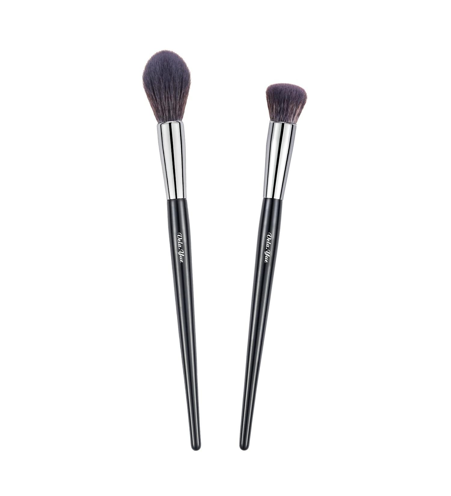 Vela.Yue Makeup Brushes Set - 2pcs Precision Face Highlighter & Blender Brush for Flawless Application - Buy Online on GoSupps.com