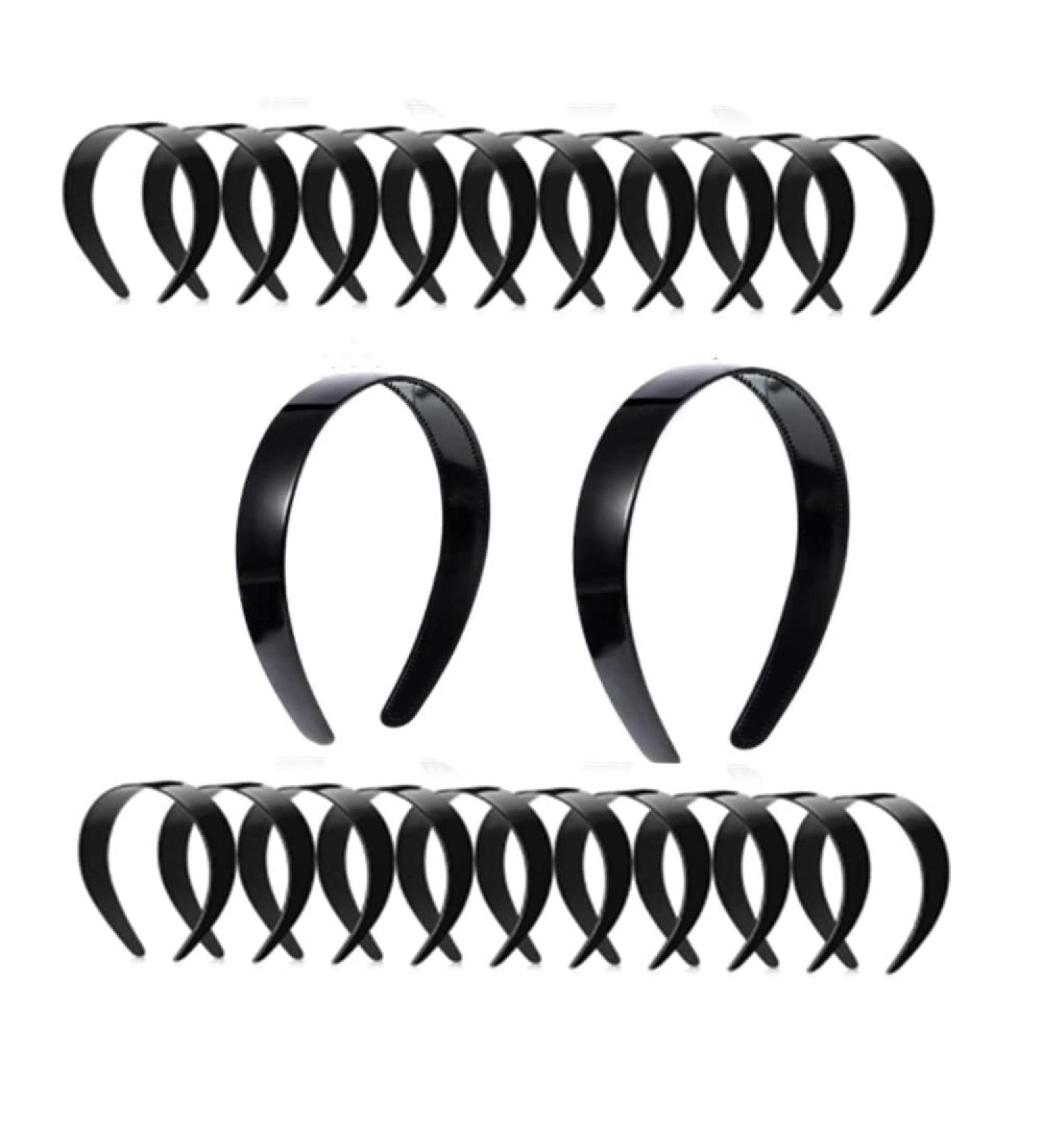 20 Pcs 1 Inch Wide Plastic Headbands - Easy Frontal Ligaments DIY Hair Bands for Art & Fashion - Buy Online on GoSupps.com